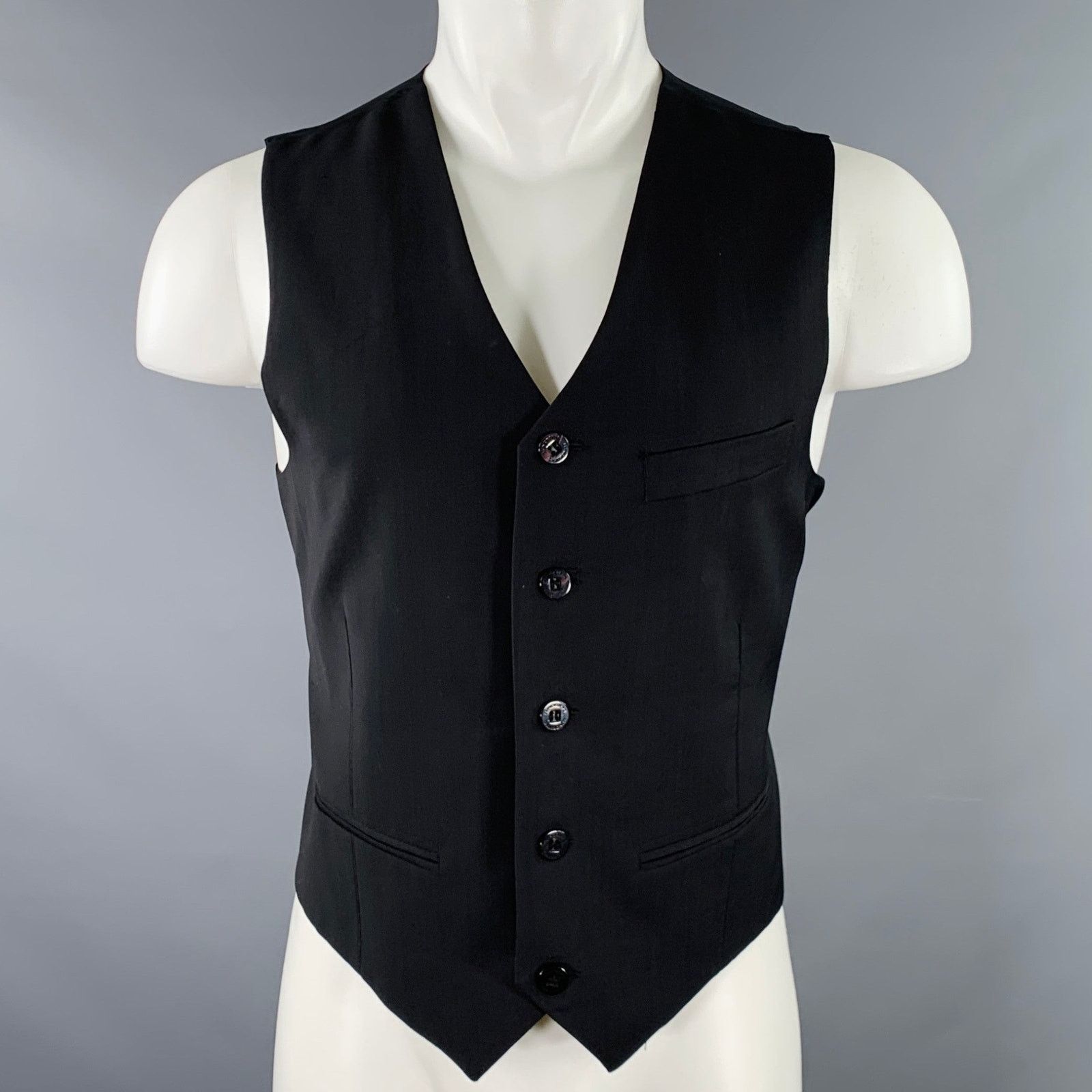 J.Lindeberg J.LINDEBERG Size M Black Single Breasted Vest Size 38R - 1 Thumbnail