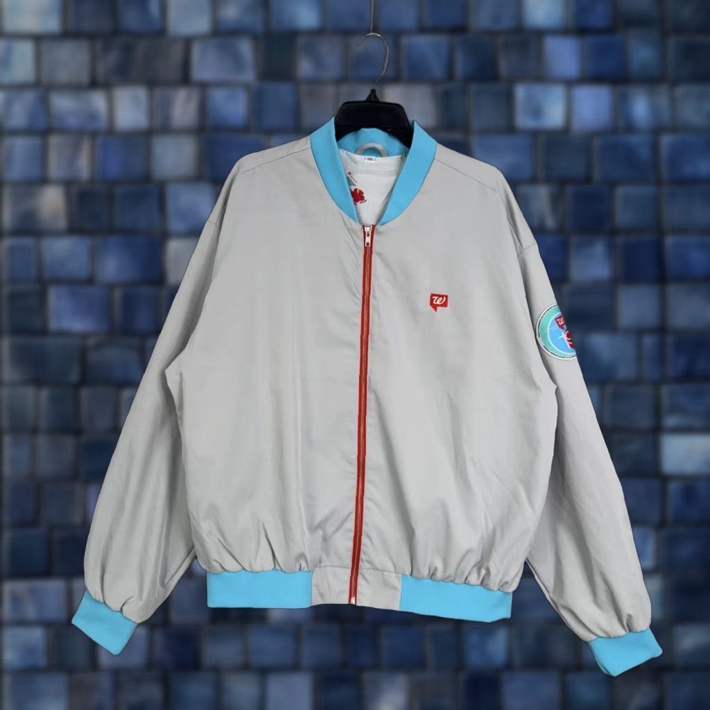 Amiri Walgreens Bomber Jacket Mens 2XL Gray - Limited Edition Miriam Budet Logo Zip, Full Zip, Pockets, Lightweight Size US XXL / EU 58 / 5 - 1 Thumbnail
