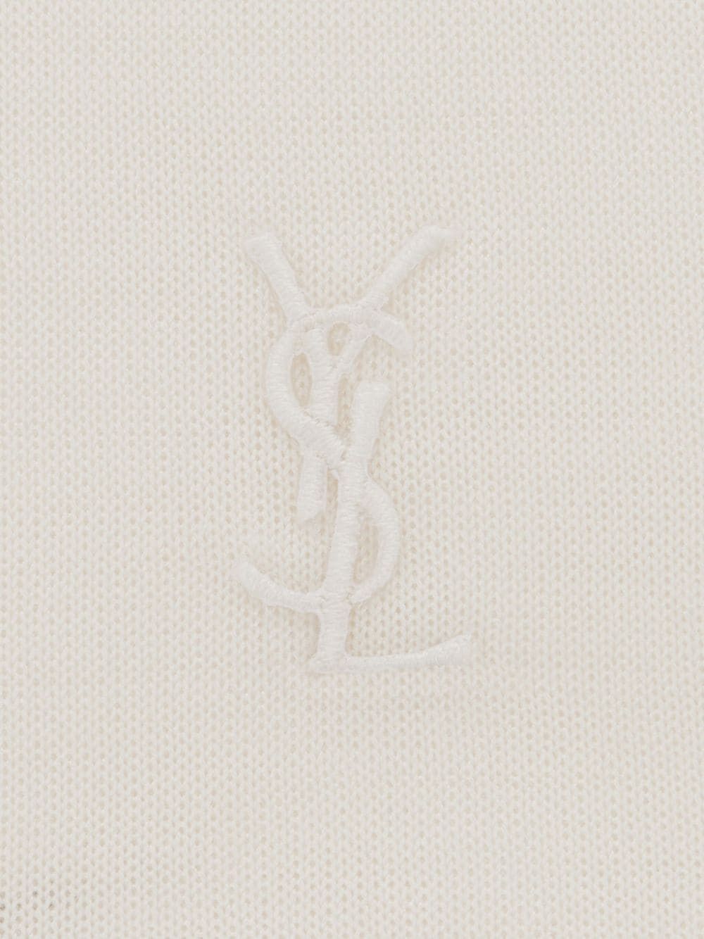 Saint Laurent Paris o1b1hav110525 761463 Cassandre Tank Top in Silk Jersey White Size XS / US 0-2 / IT 36-38 - 3 Thumbnail