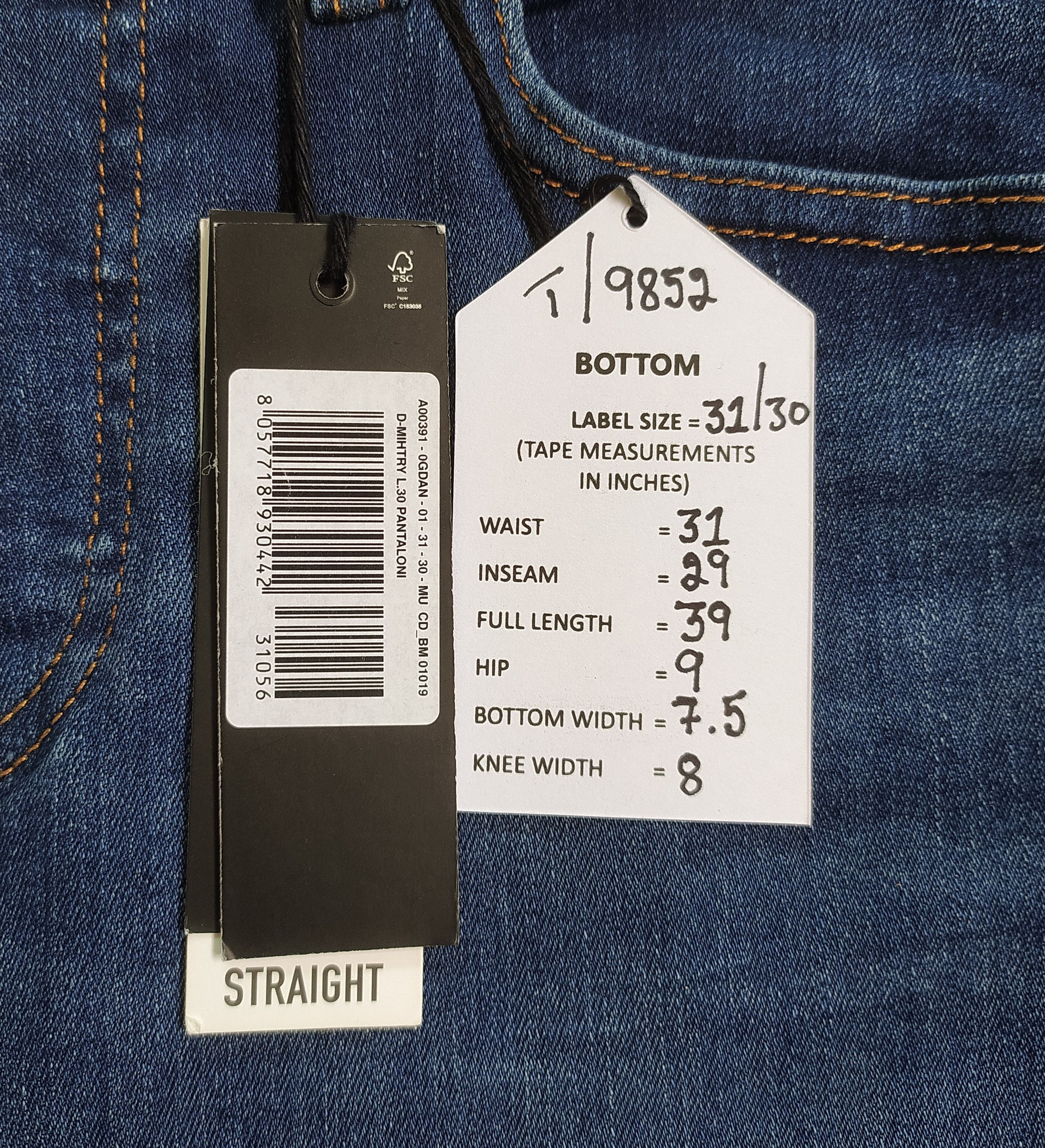 Diesel D-MIHTRY-0GDAN Men's Jeans Free Shipping T/ 9852