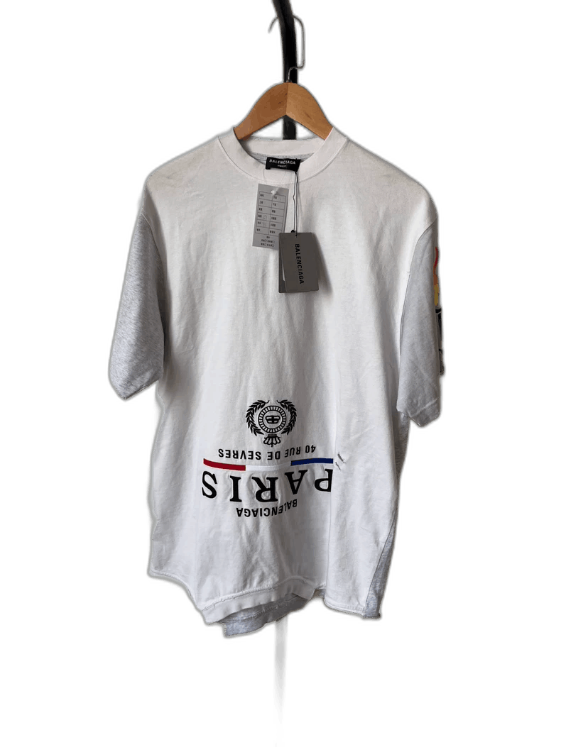 Balenciaga Balenciaga Embroidered Logo Short Sleeve T-Shirt-2506 Size US S / EU 44-46 / 1 - 1 Thumbnail