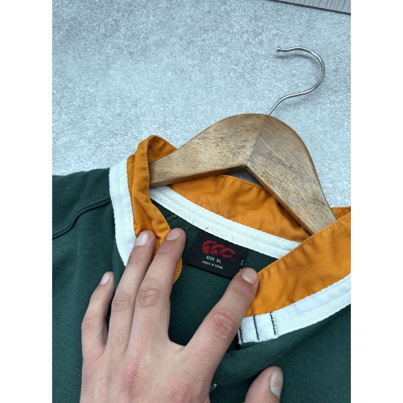 Vintage VINTAGE Canterbury South Africa Rugby Jersey Shirt XL Green Men XL Rugby USA 90s Cunterbury Jersey Polo Shirt Size US XL / EU 56 / 4 - 7 Thumbnail