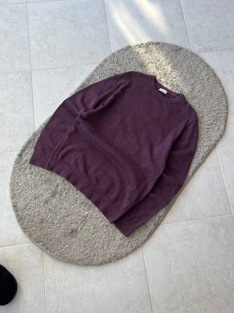 Brunello Cucinelli BRUNELLO CUCINELLI Relaxed Sweater MADE IN ITALY Burgundy Size US L / EU 52-54 / 3 - 2 Thumbnail