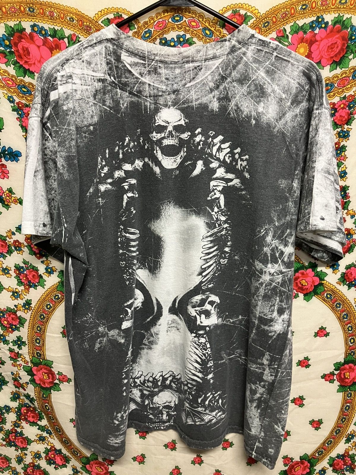 Vintage Y2K Avenged Sevenfold Nightmare AOP Skeleton Shirt