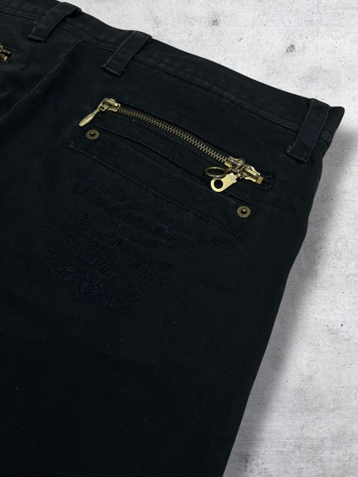 Japanese Brand VINTAGE AMRANTINE 1990S JAPAN DESIGNER CARGO PUNK GOA PANT Size US 32 / EU 48 - 15 Thumbnail