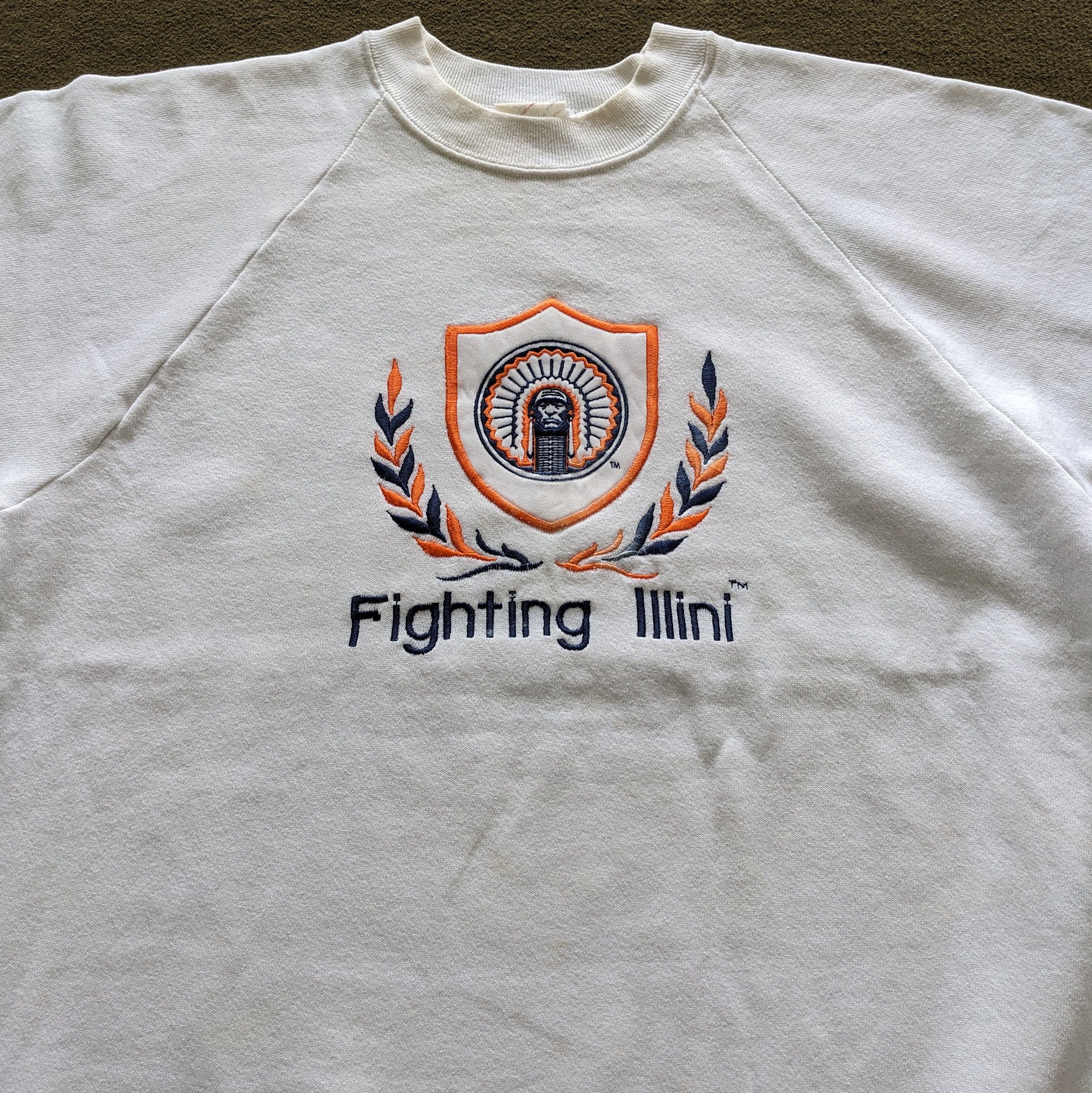NFL Vintage Illinois Fighting Football Crewneck Sweatshirt Size US L / EU 52-54 / 3 - 2 Thumbnail