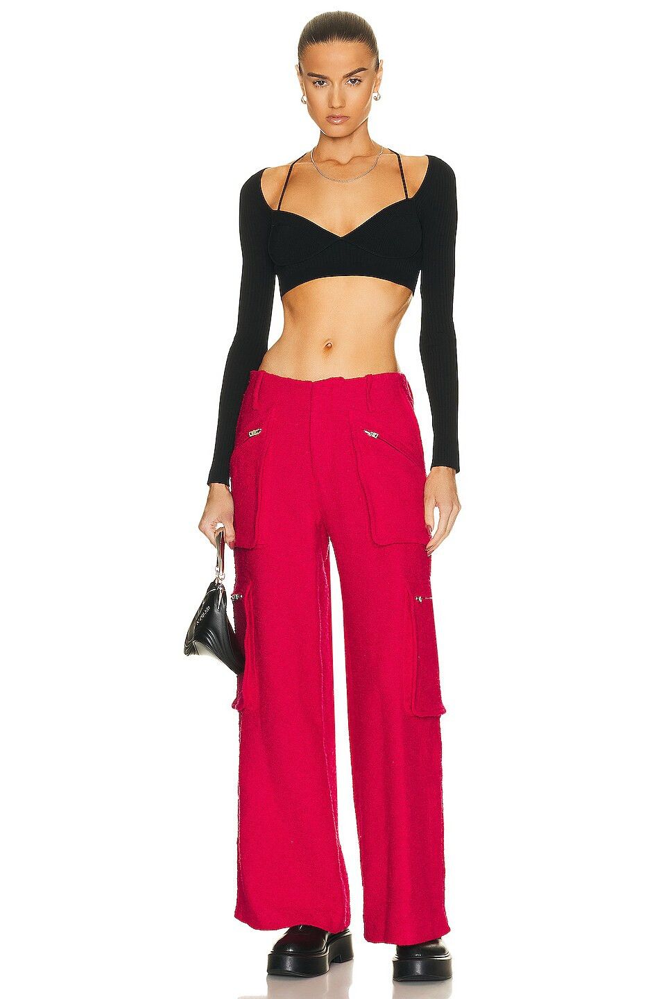 Amiri o1y0425 Casual Pant in Fuchsia Size 26" / US 2 / IT 38 - 4 Thumbnail