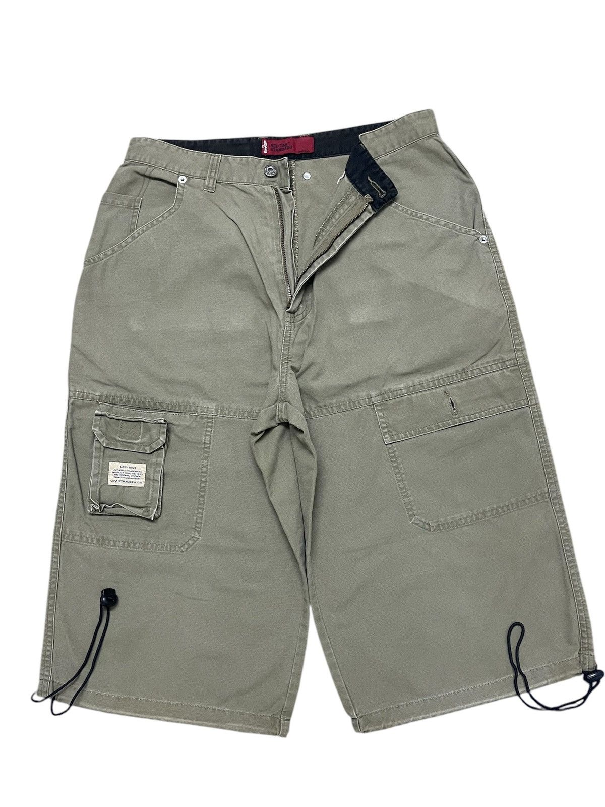 Levi's × Levi's Made & Crafted × Levi's Vintage Clothing Levis Red Tab Three quarters cargo tactical Jort Style Size US 30 / EU 46 - 2 Thumbnail