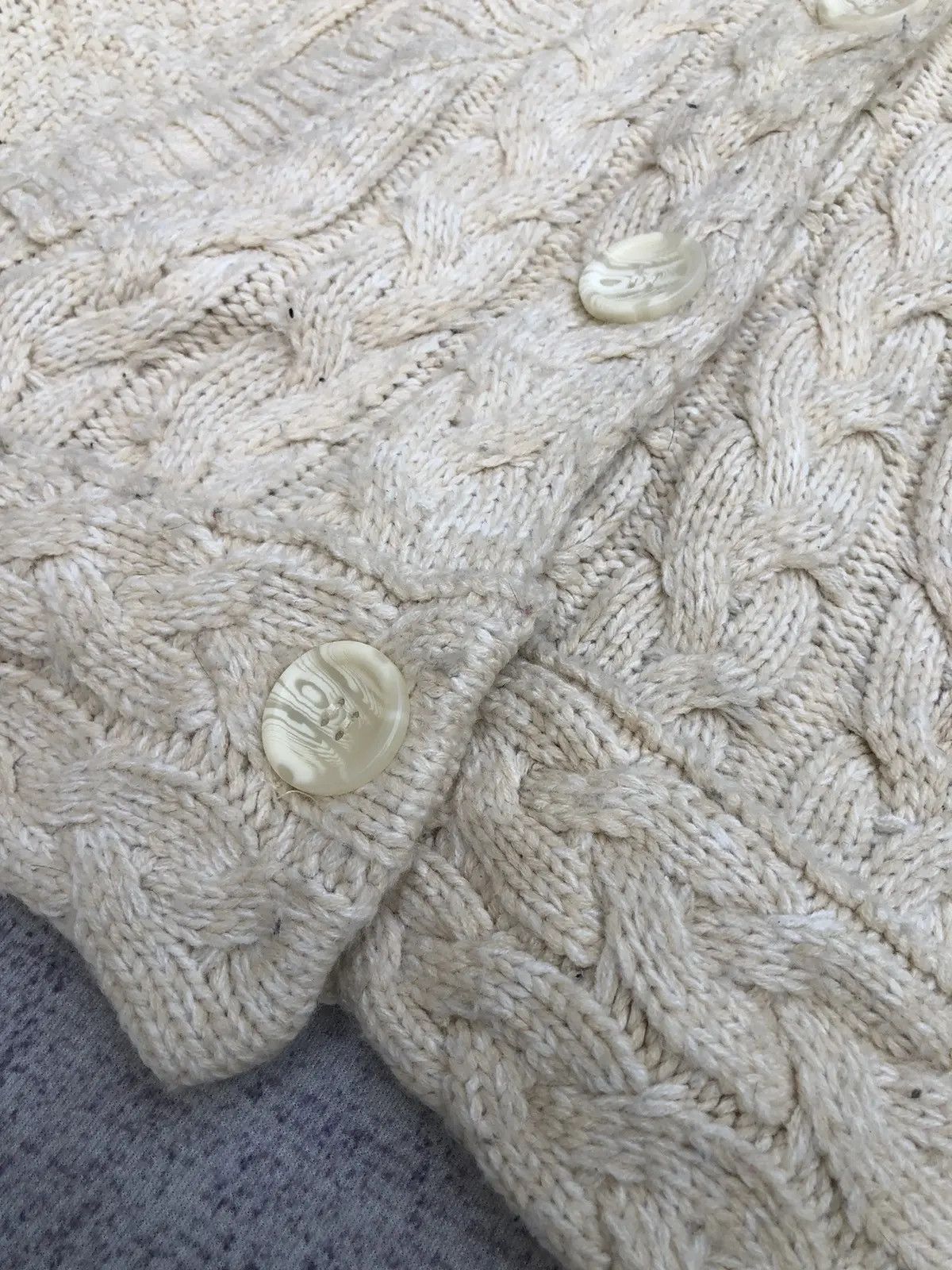Aran Isles Knitwear × Designer Cardigan Plain Design Luxury Pattern With Pocket Size US M / EU 48-50 / 2 - 6 Thumbnail
