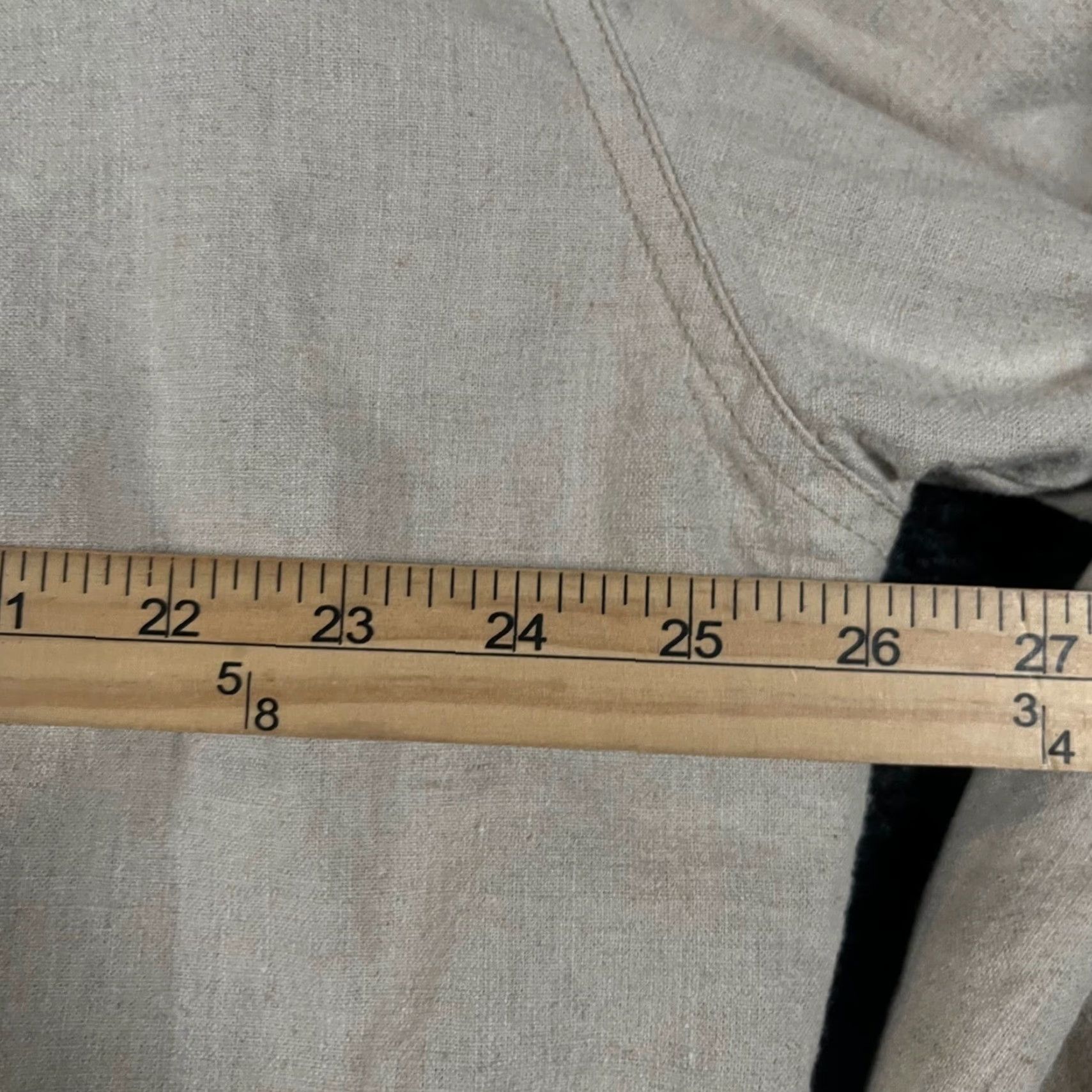 Vintage VINTAGE Expressions Worldwide Bomber Jacket Shirt Beige Mens Medium Linen Cotton Blend Zip Up Size US M / EU 48-50 / 2 - 5 Thumbnail