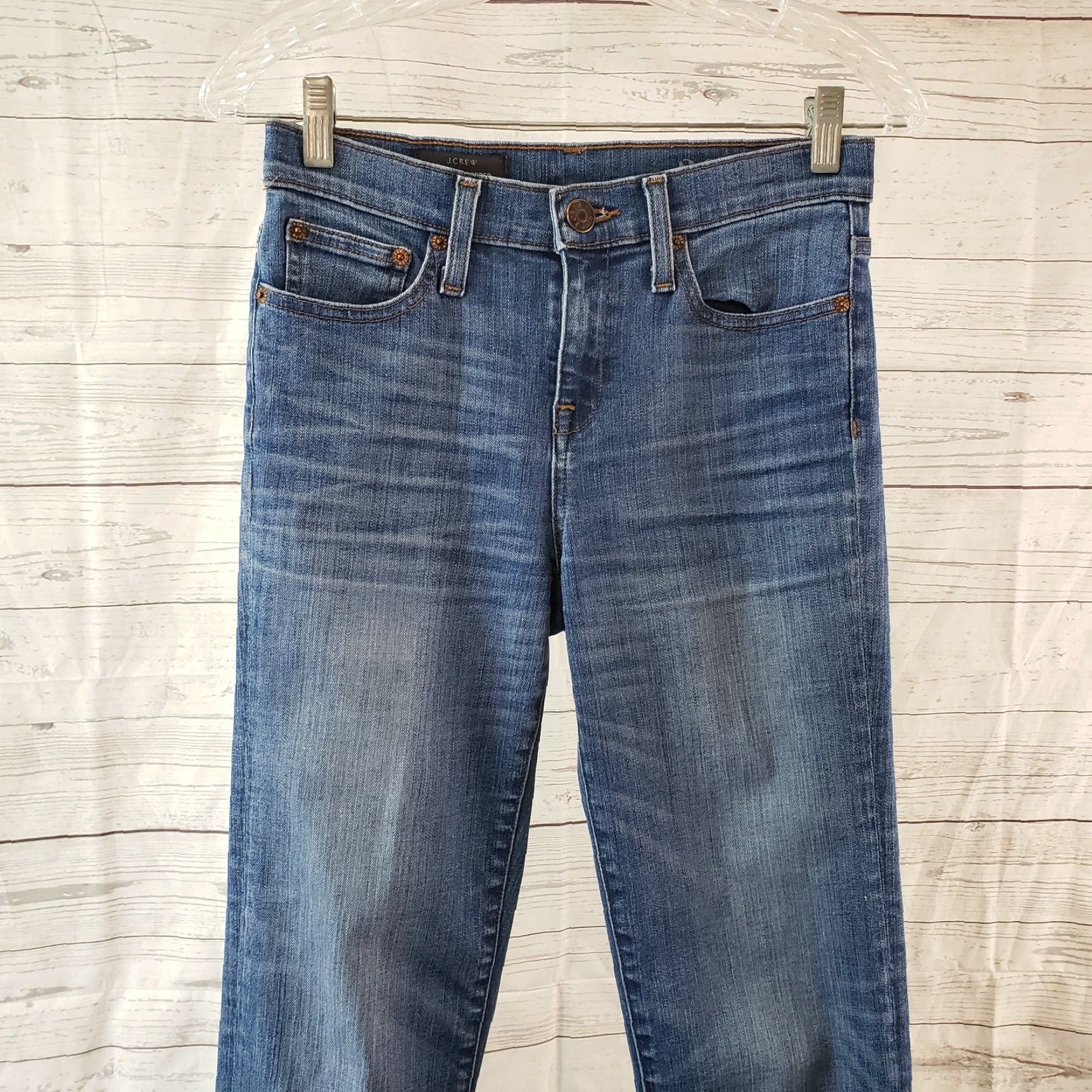 J.Crew J.Crew Jeans Womens Cropped Mid Rise Size 26 Blue Cotton Denim Vintage? No, Vintage: No Size 26" / US 2 / IT 38 - 2 Thumbnail