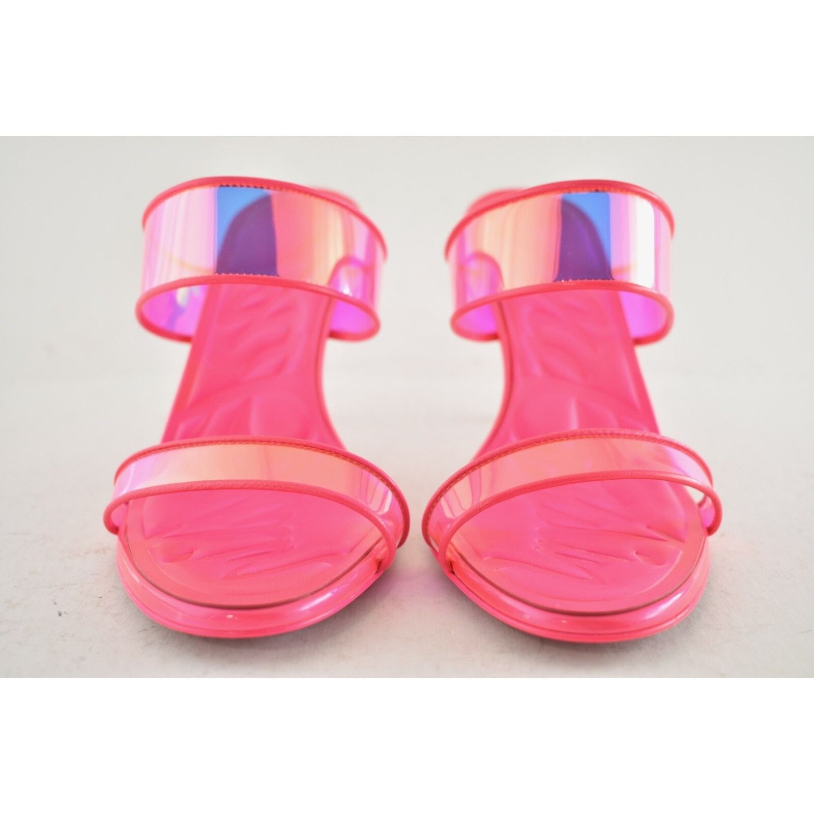 Christian Louboutin Christian Louboutin Just Loubi 85 Fluo Pink Backless Sandal Size US 7.5 / IT 37.5 - 6 Thumbnail