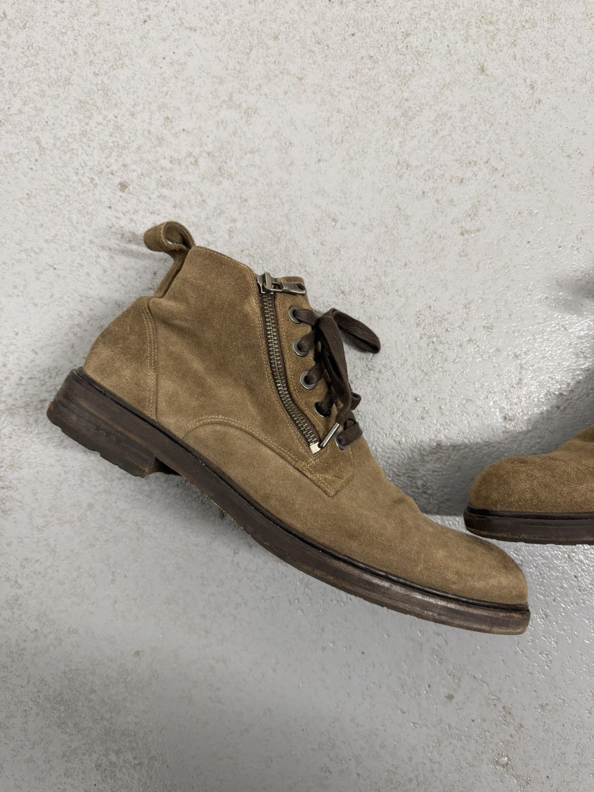 John Varvatos John Varvatos Suede Front Double Zipped Boots Size US 10 / EU 43 - 3 Thumbnail