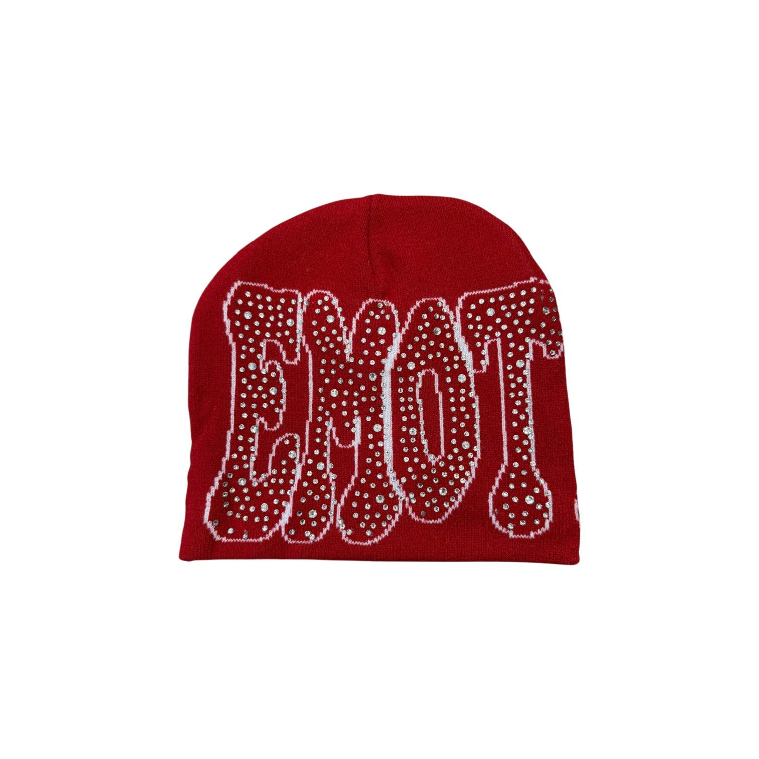 Other Mixed Emotions 'Rhinestone' Red Beanie Size ONE SIZE - 1 Thumbnail