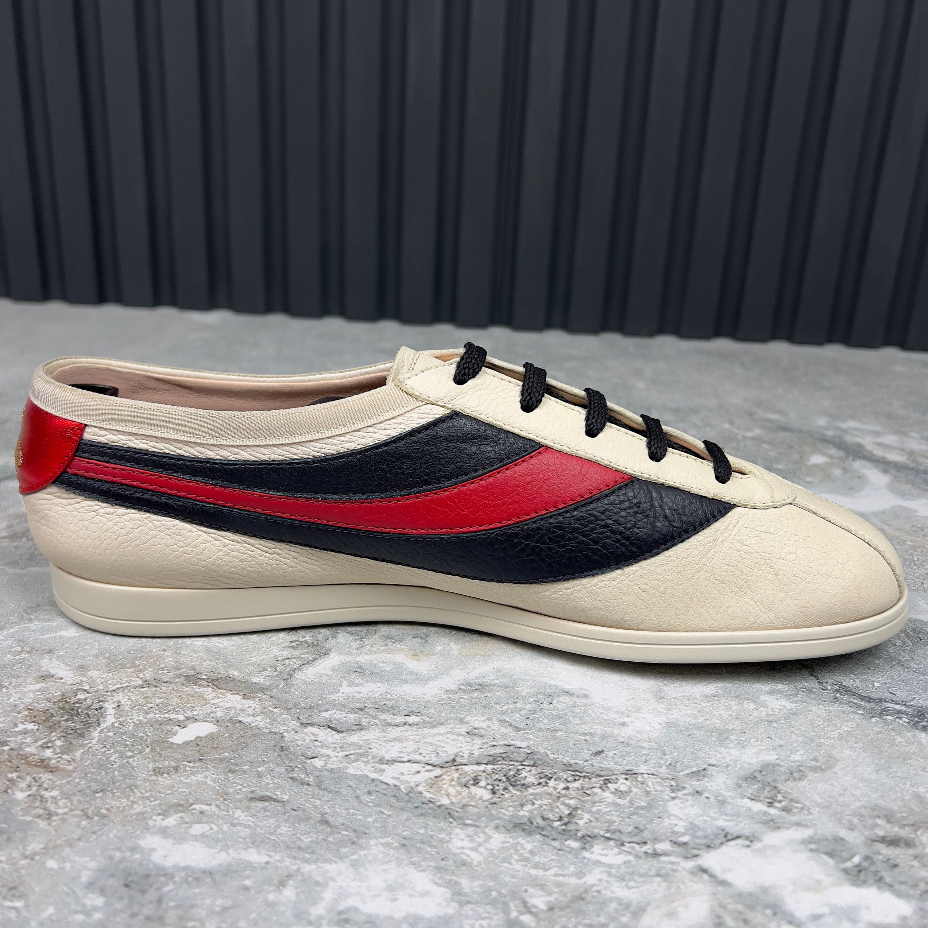 Gucci Falacer Hebron Sneaker Web Bee Embroidery Leather Size US 8 / EU 41 - 8 Thumbnail