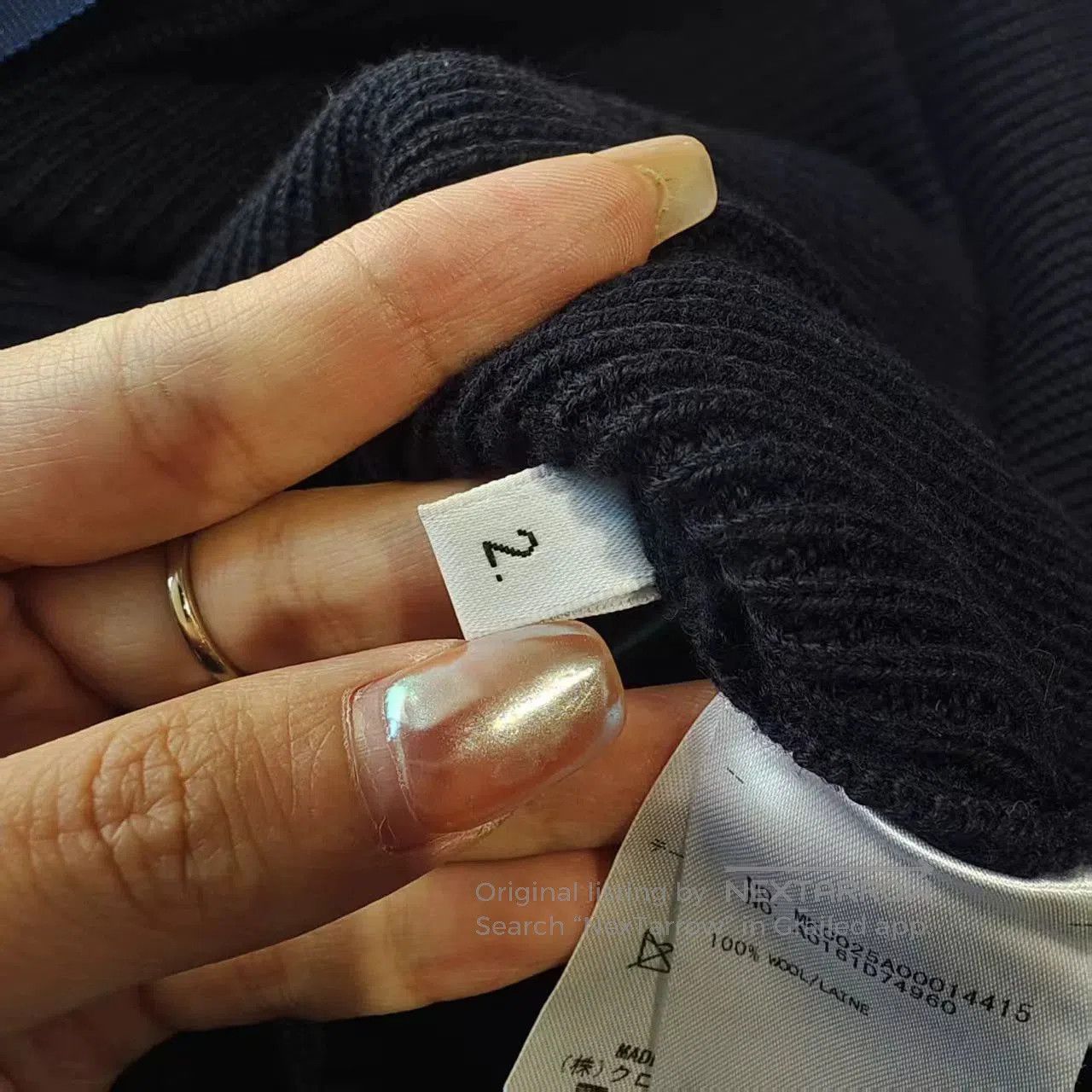 Thom Browne Thom Browne Navy Wool Cardigan with Fringes. Size US M / EU 48-50 / 2 - 4 Thumbnail