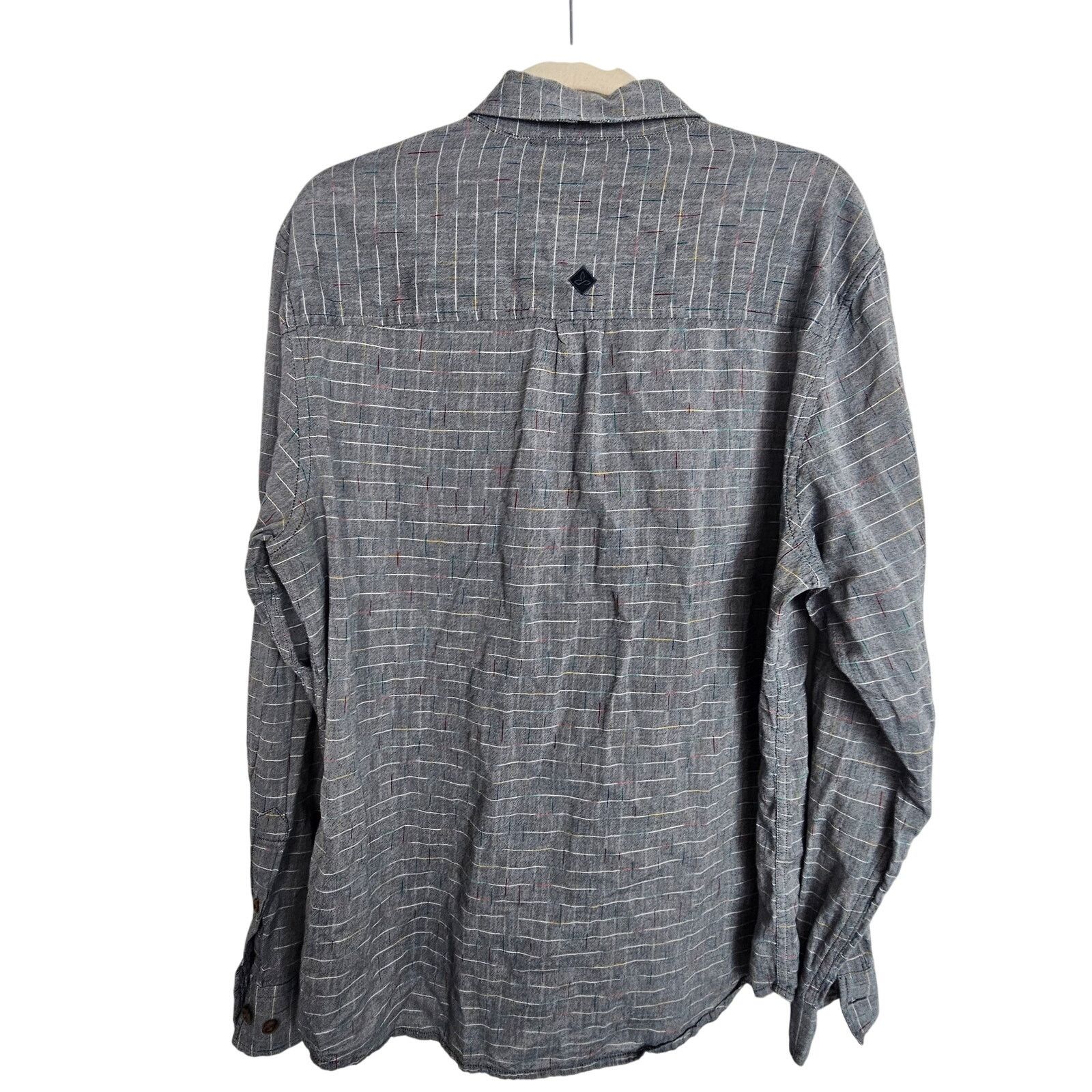 Prana Prana Shirt Gray Button Down Long Sleeve Shirt Collared L Size US L / EU 52-54 / 3 - 8 Thumbnail