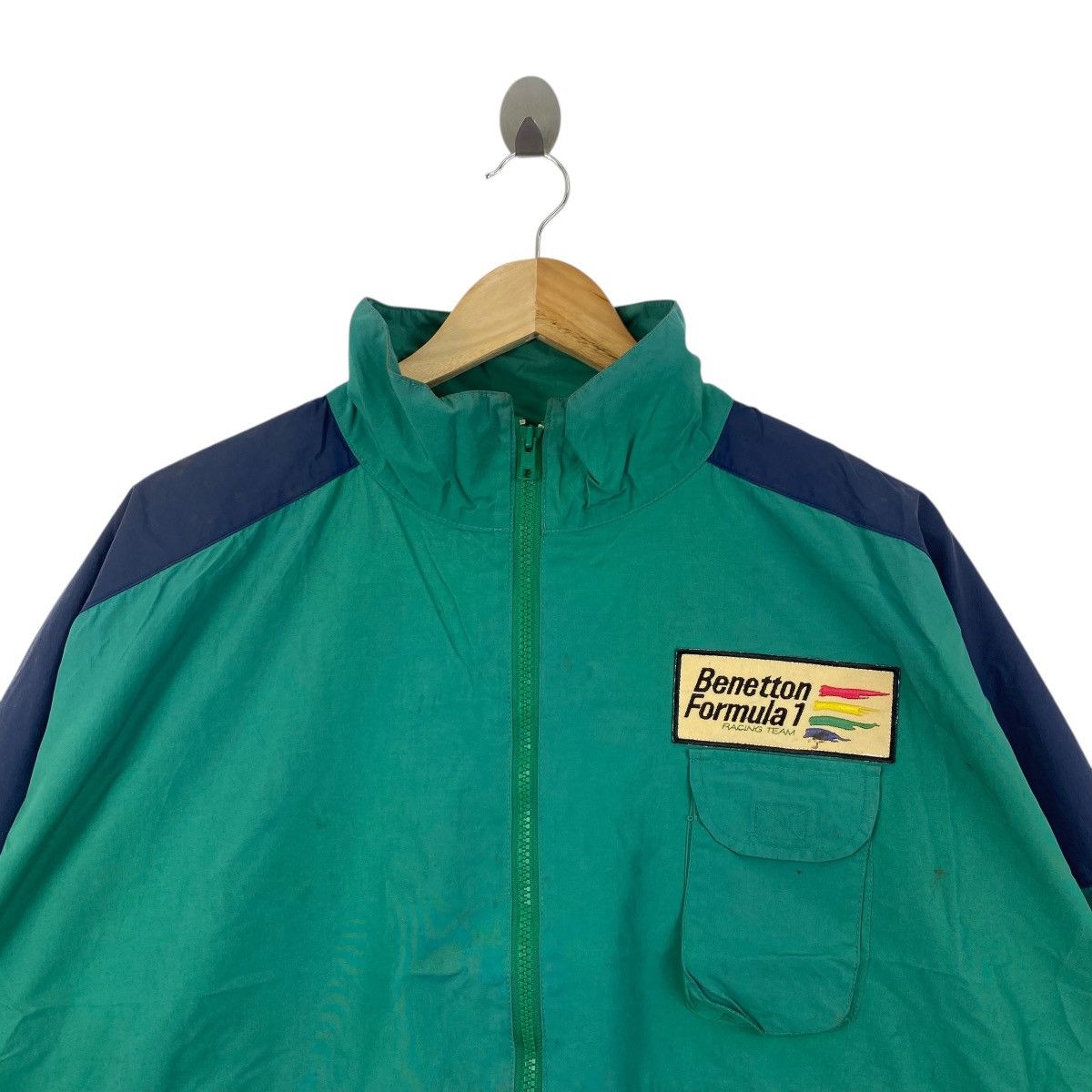Benetton Vintage Benetton Formula 11 Jacket Racing Team Big Logo Size US L / EU 52-54 / 3 - 2 Thumbnail