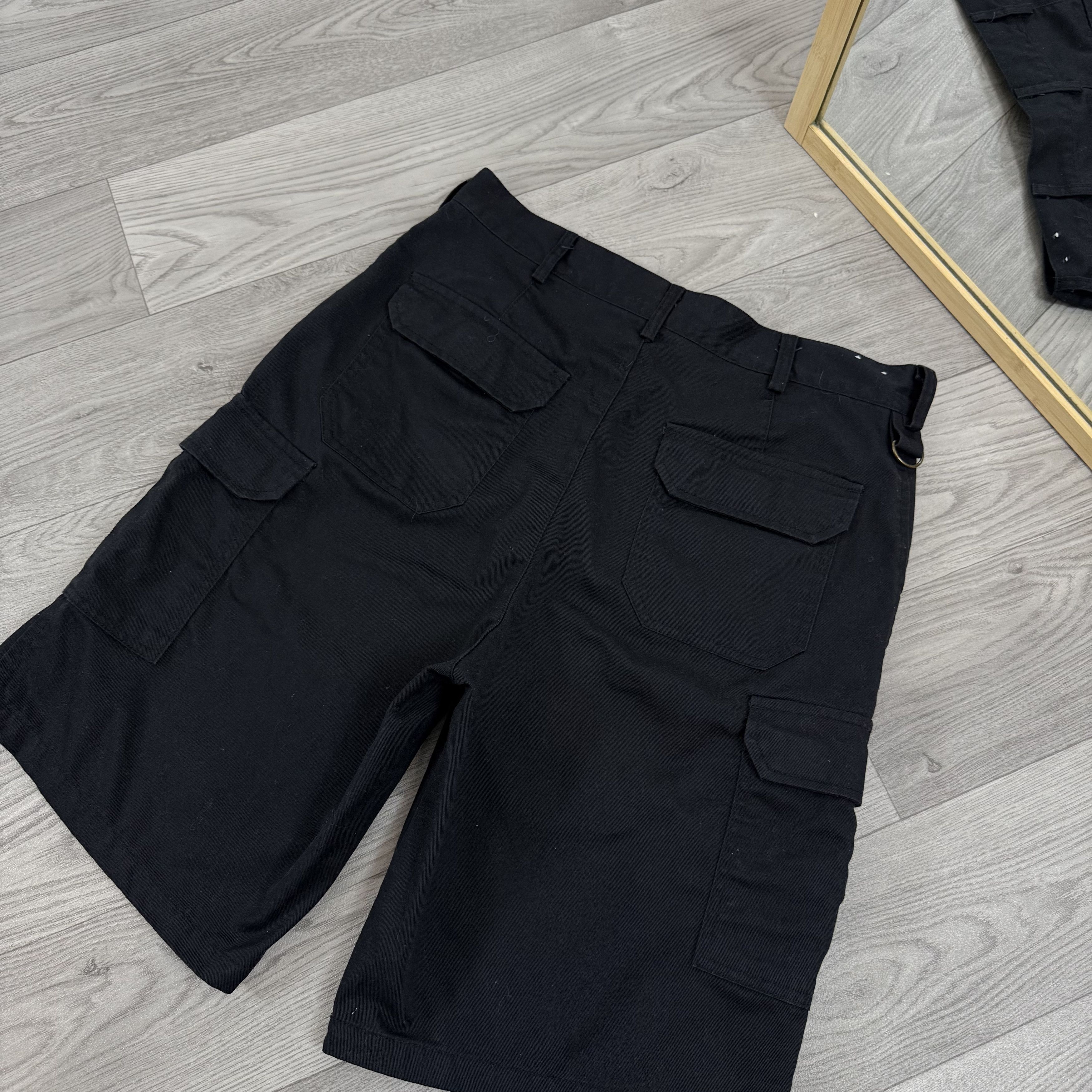 Dickies Vintage Dickies 90s Workwear Cargo Carpenter Black Shorts Size US 34 / EU 50 - 10 Thumbnail