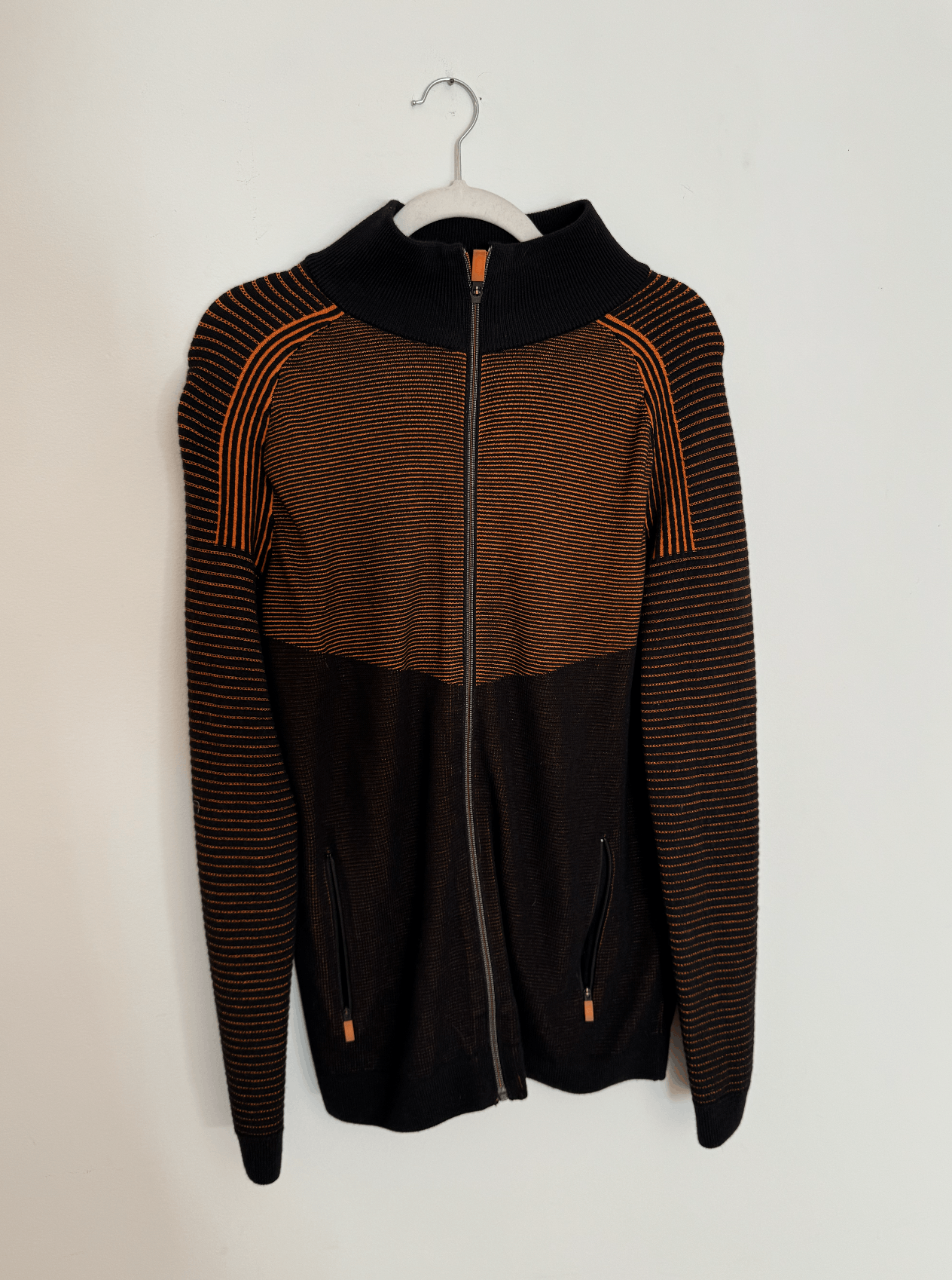 FALKE Zip-up Jacket - Falke Track Jacket - Blue/ Orange Knitwear Size US M / EU 48-50 / 2 - 3 Thumbnail