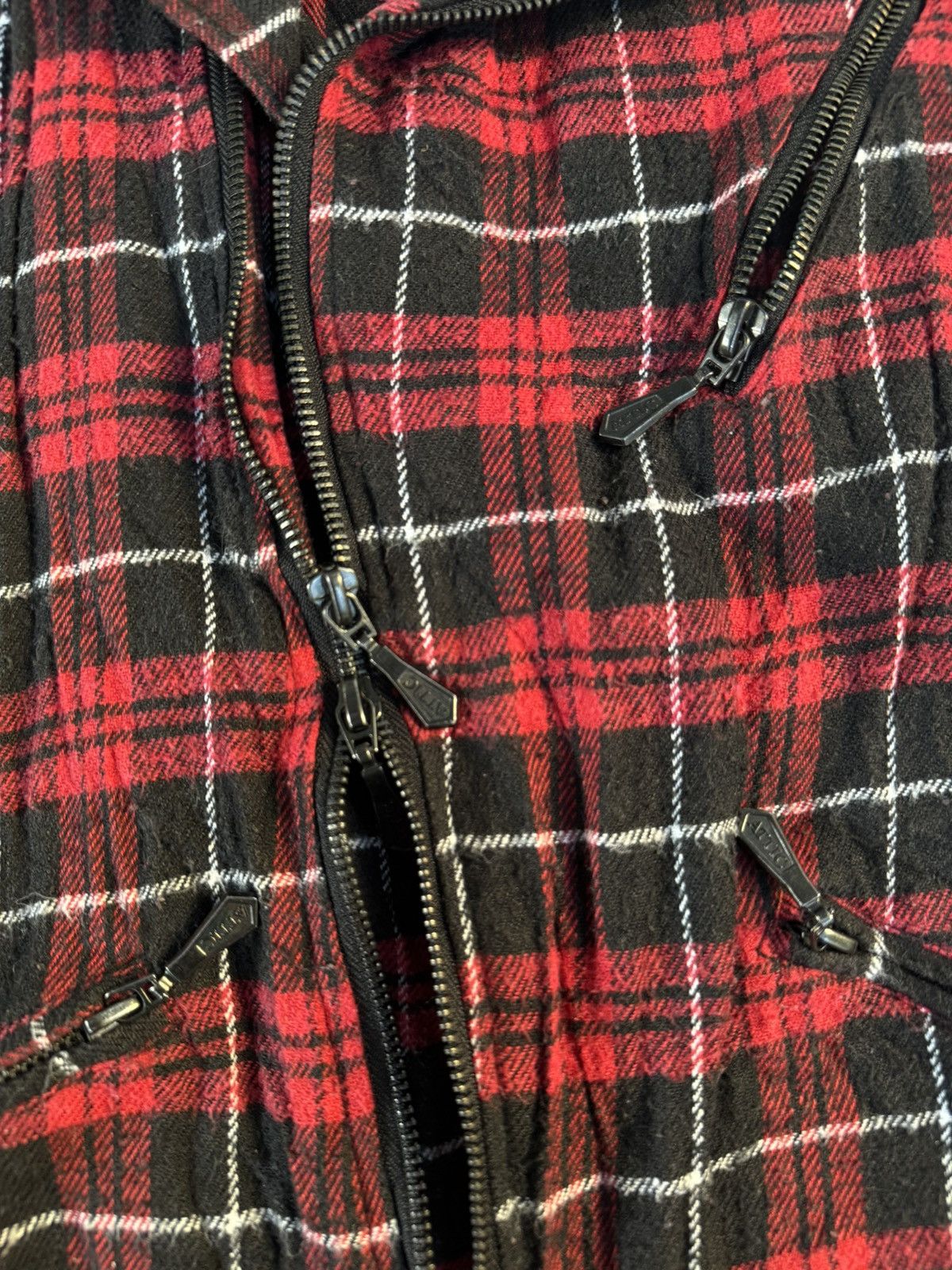 In The Attic In the Attic Tartan Punk Biker Jacket Size M / US 6-8 / IT 42-44 - 6 Thumbnail