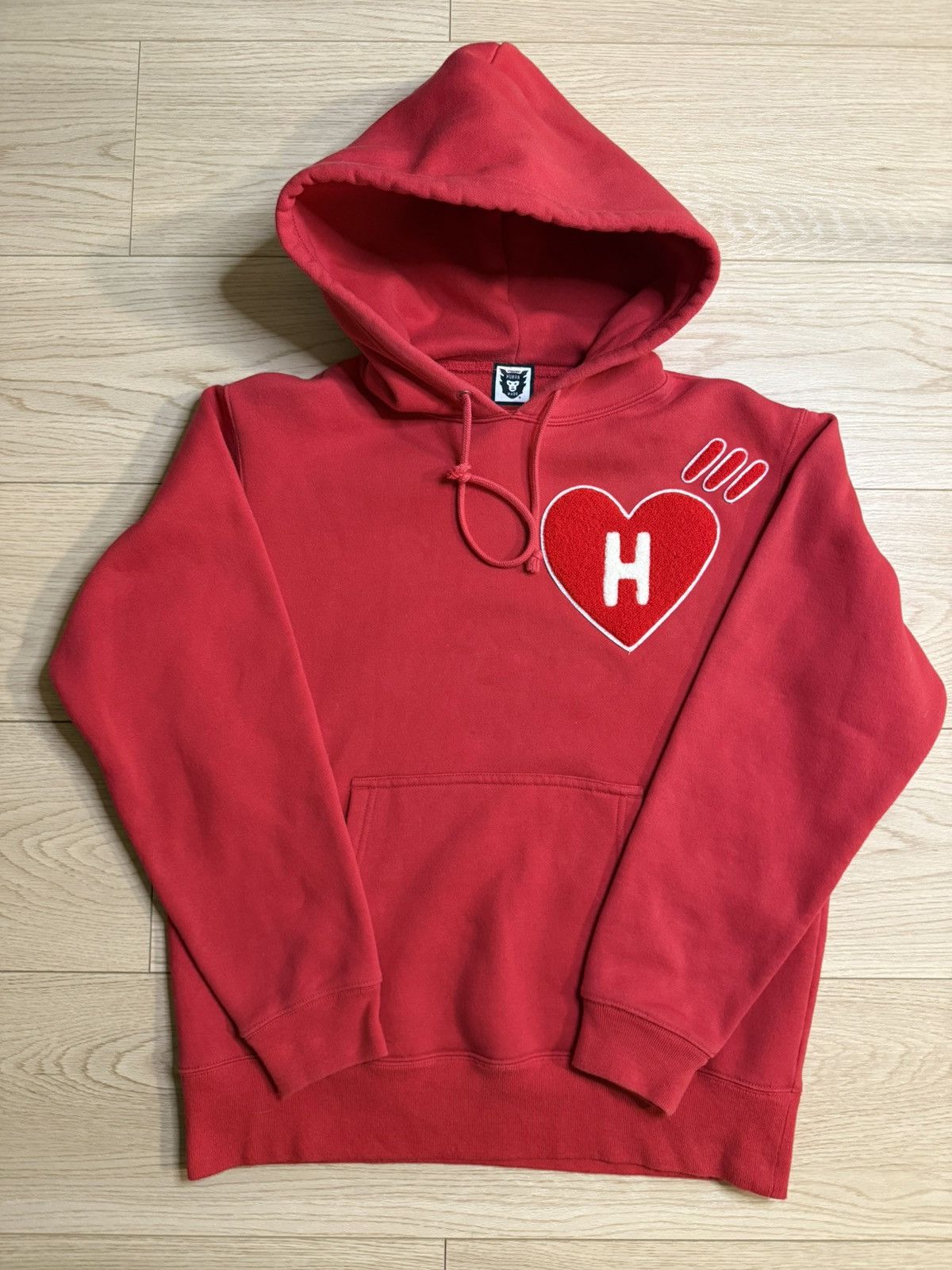 Human Made Human Made Nigo Happiness Rewind Red Hoodie Size US M / EU 48-50 / 2 - 1 Thumbnail