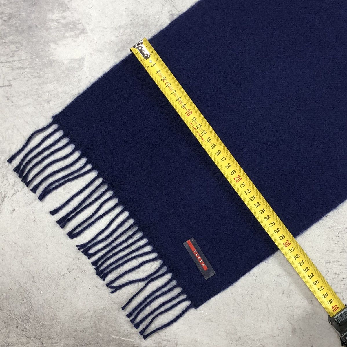 Prada Prada Wool Red Tab Scarf Size ONE SIZE - 9 Thumbnail