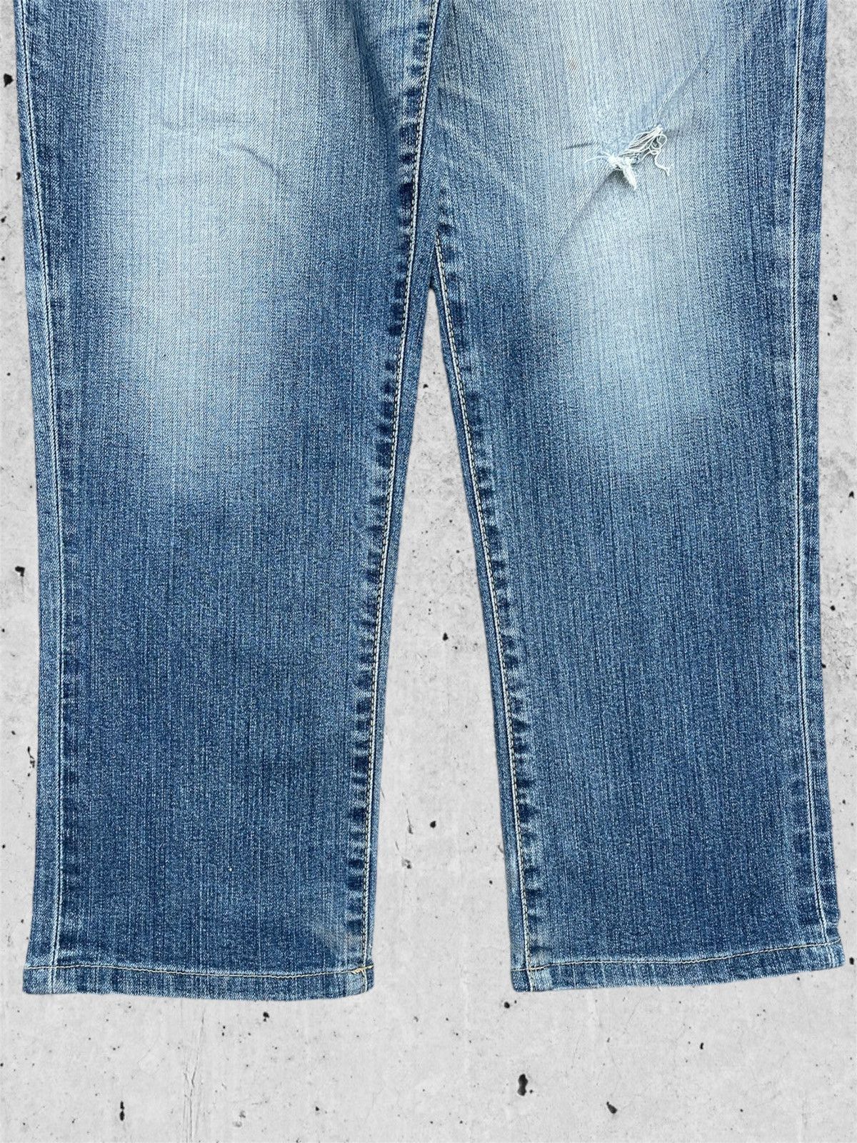 Japanese Brand 🔥 Edwin Gold Rush Distressed Denim W36 🔥 Size US 36 / EU 52 - 4 Thumbnail