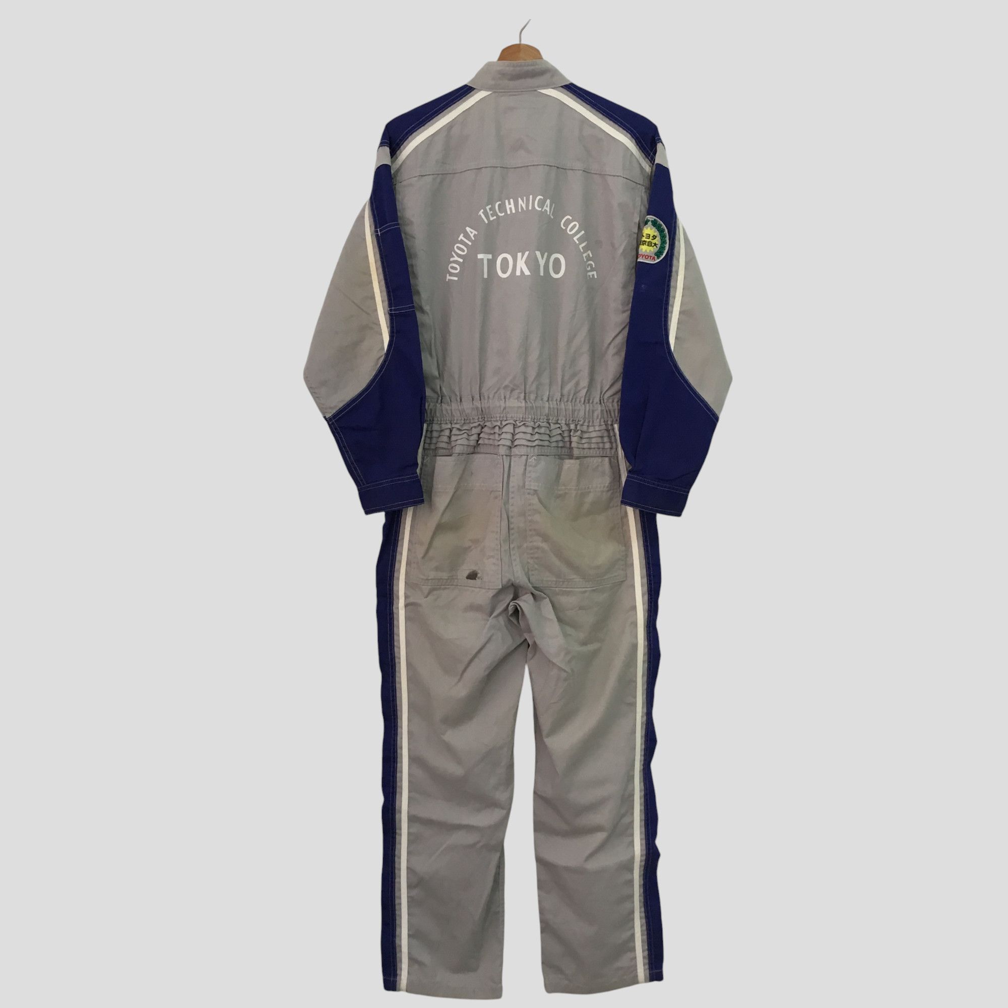 Japanese Brand Vintage Distressed Toyota Japan Technical College Overalls Size US 32 / EU 48 - 1 Thumbnail