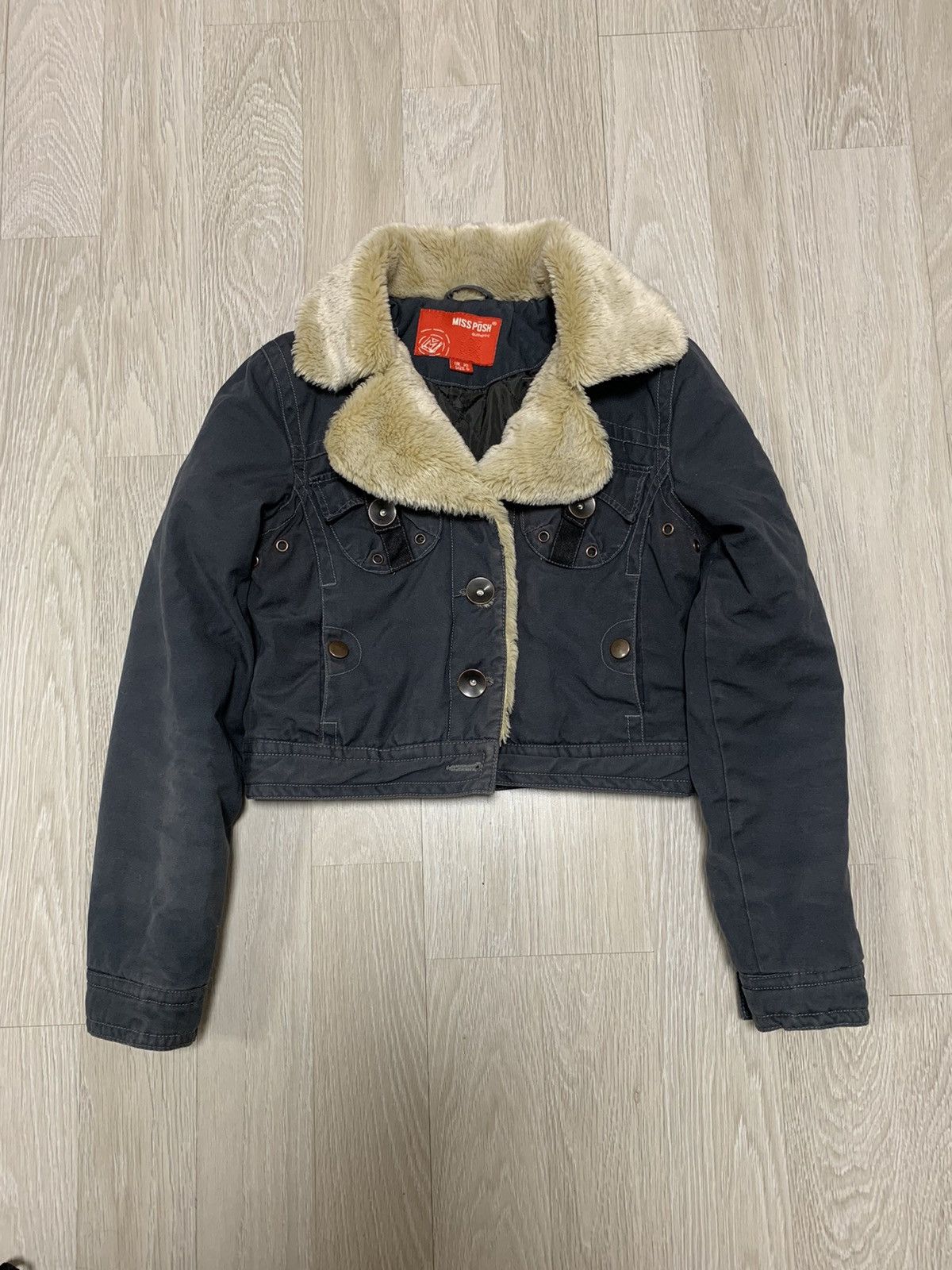 If Six Was Nine × Japanese Brand × Vintage Cropped vintage faux fur jacket, y2k, avantgarde style Size S / US 4 / IT 40 - 2 Thumbnail