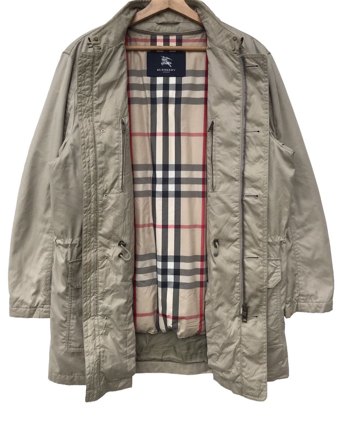 Burberry BURBERRY LONDON NOVA CHECK LONG JACKET Size US M / EU 48-50 / 2 - 5 Thumbnail