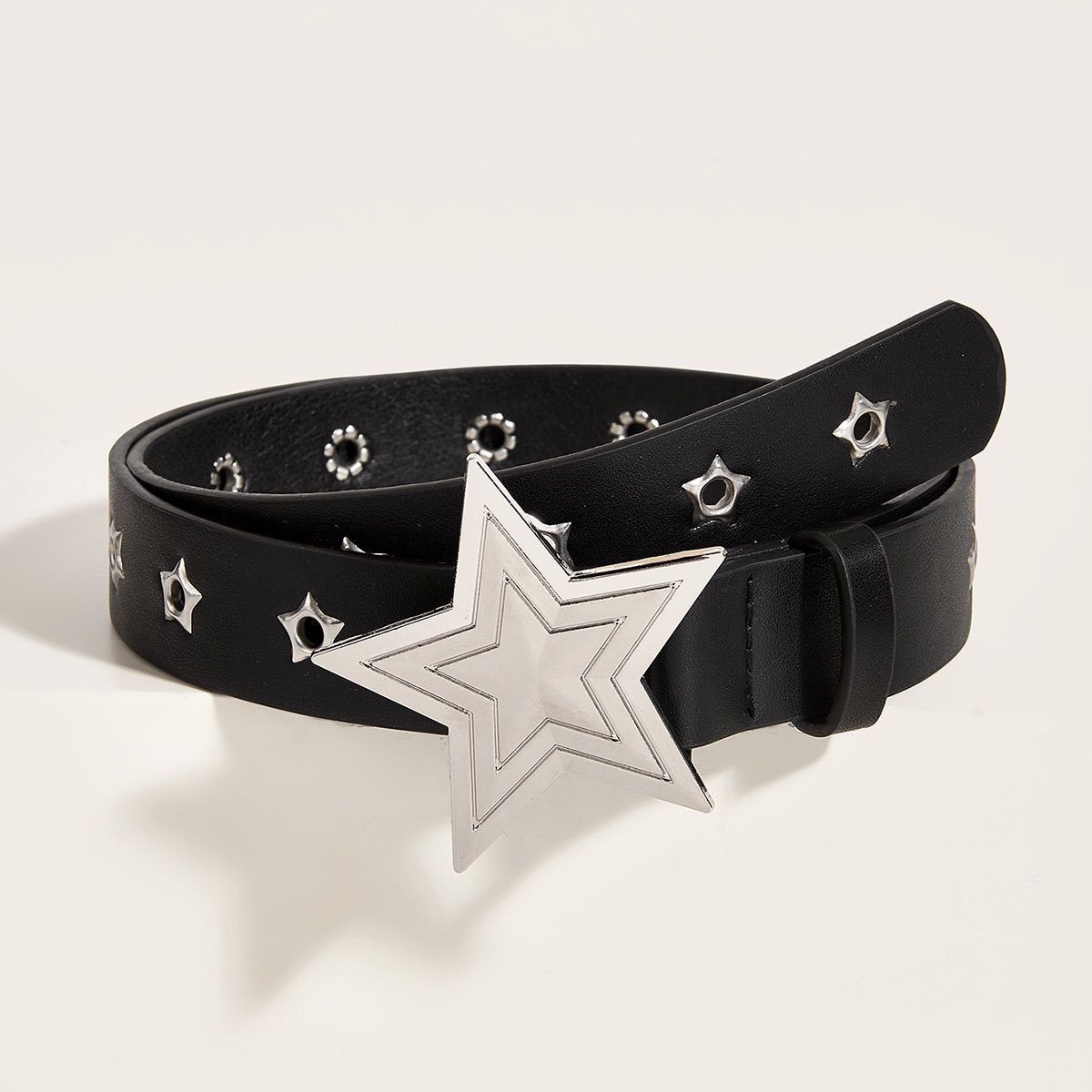 Designer Star Vintage Belt Riveted Belts Menswear Accessories Size ONE SIZE - 2 Thumbnail