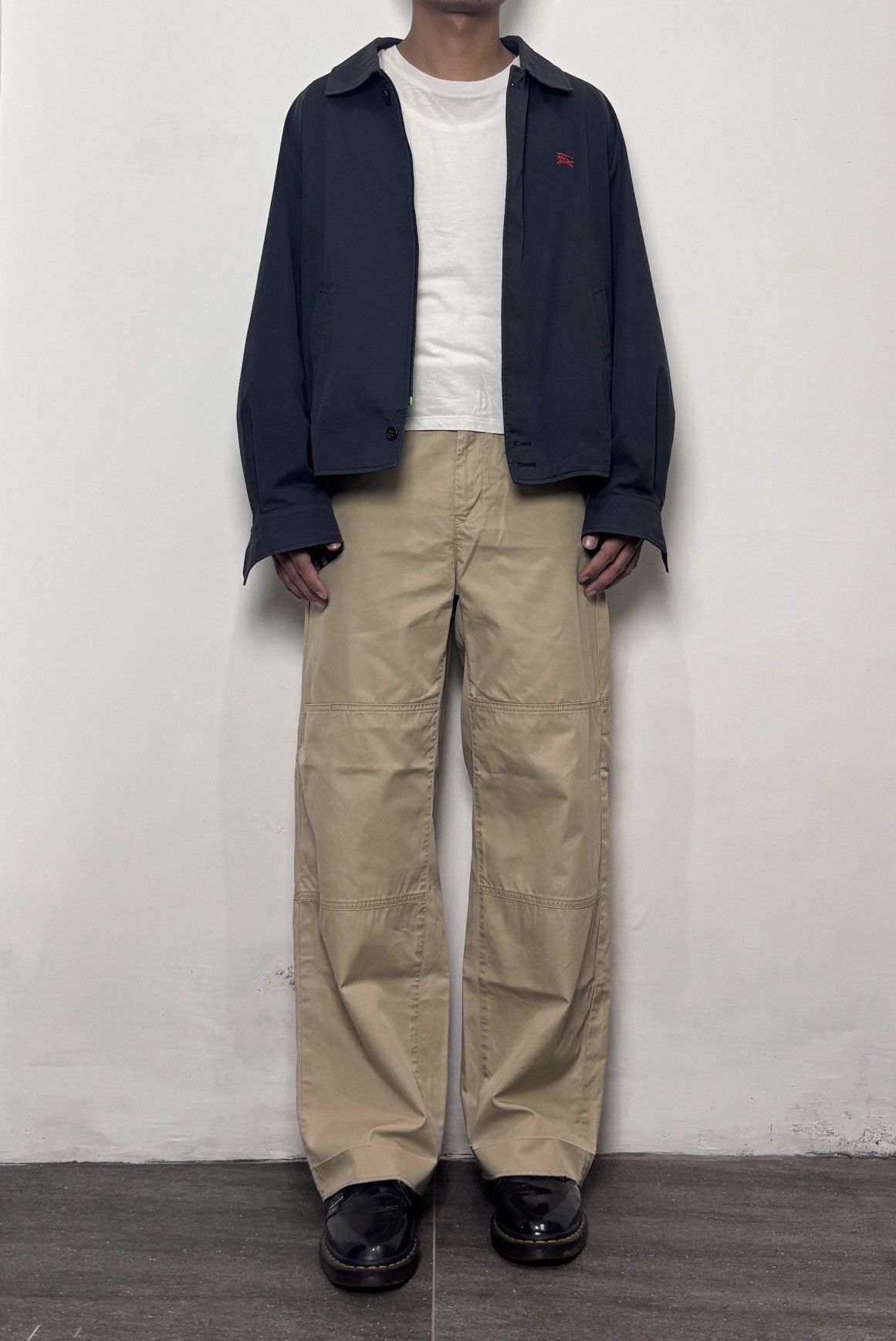 FREE TAX! 2000s Embroidery Logo Bomber Jacket