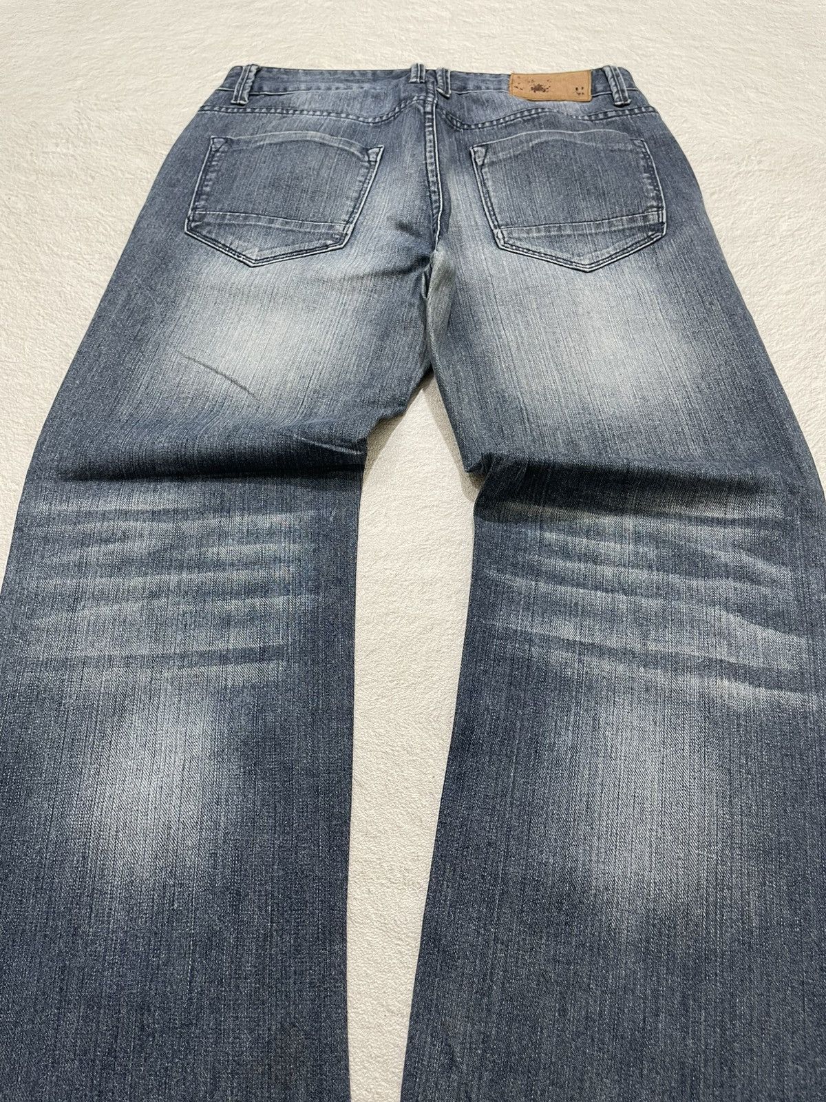 Japanese Brand 2000s Fading Denim wash Jeans Y2K Size US 32 / EU 48 - 9 Thumbnail