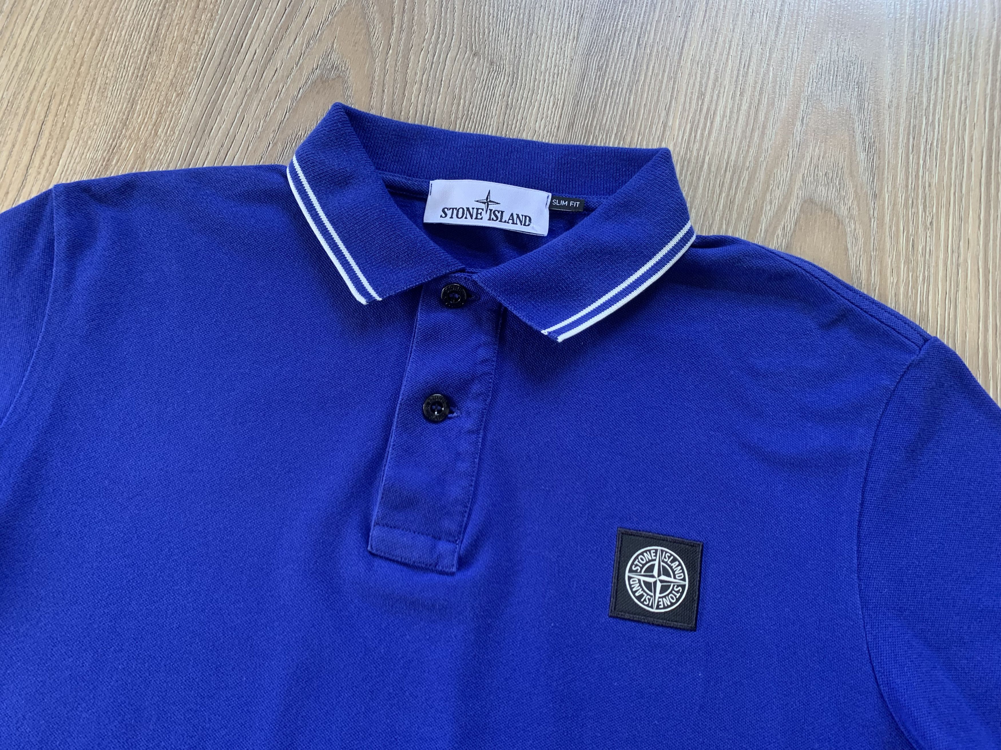 Stone Island Stone Island Slim Fit Mens Blue Polo Shirt Size US M / EU 48-50 / 2 - 4 Thumbnail