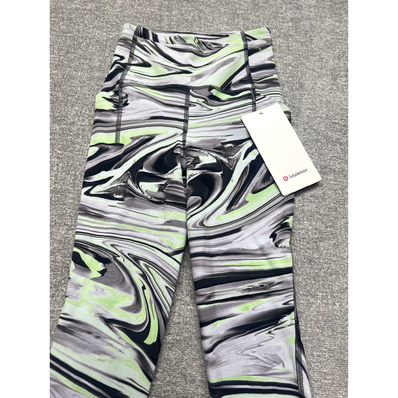 Lululemon Lululemon Speed Pants - Women - 0 - 28in - Multicolor Marble Green Gray - Pants - Activewear - Regular - Pull On - NWT Size 25" / US 0 / IT 36 - 2 Thumbnail
