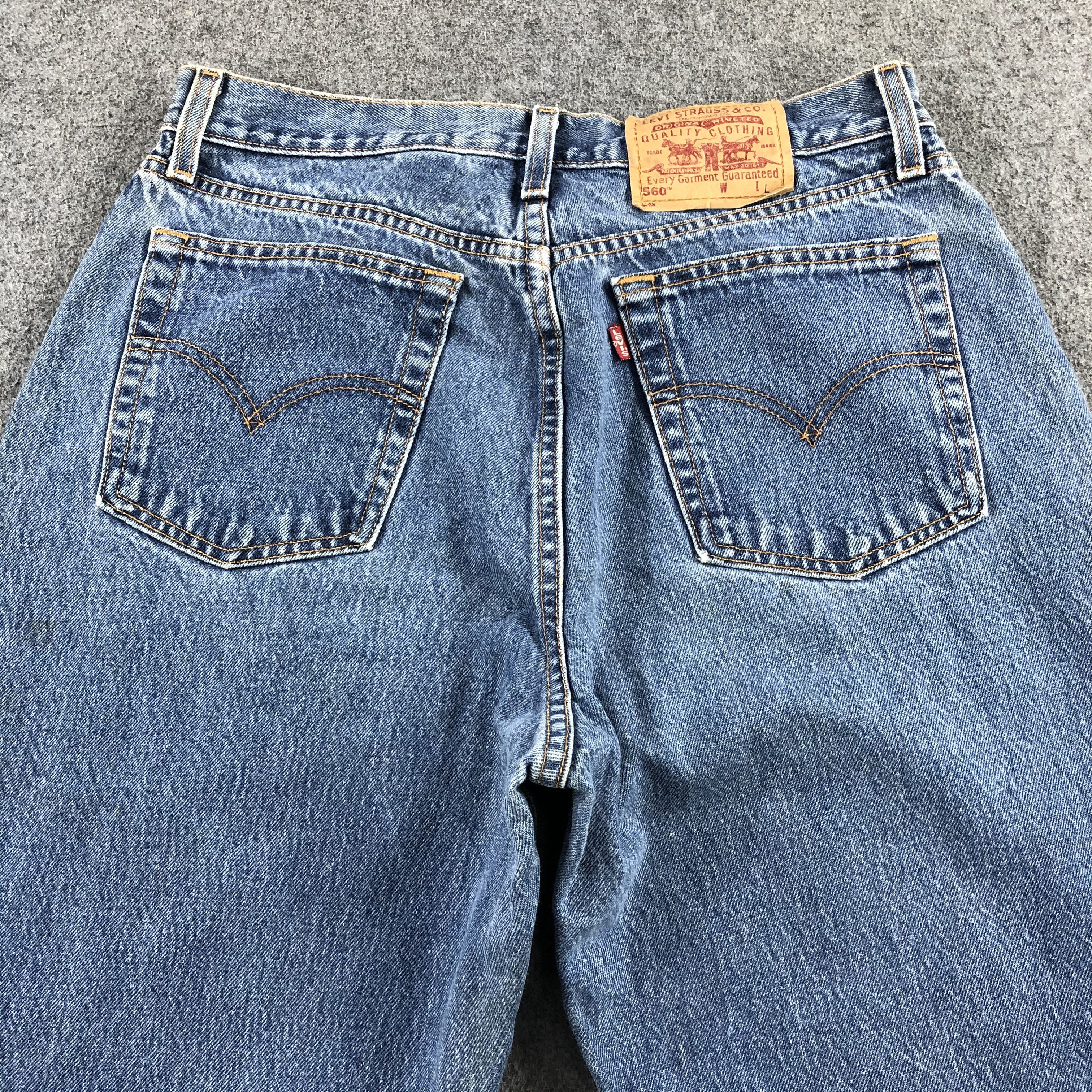 Levi's 90s Vintage Blue Wash Levis 560 Jeans-J2160 Size US 31 - 4 Thumbnail