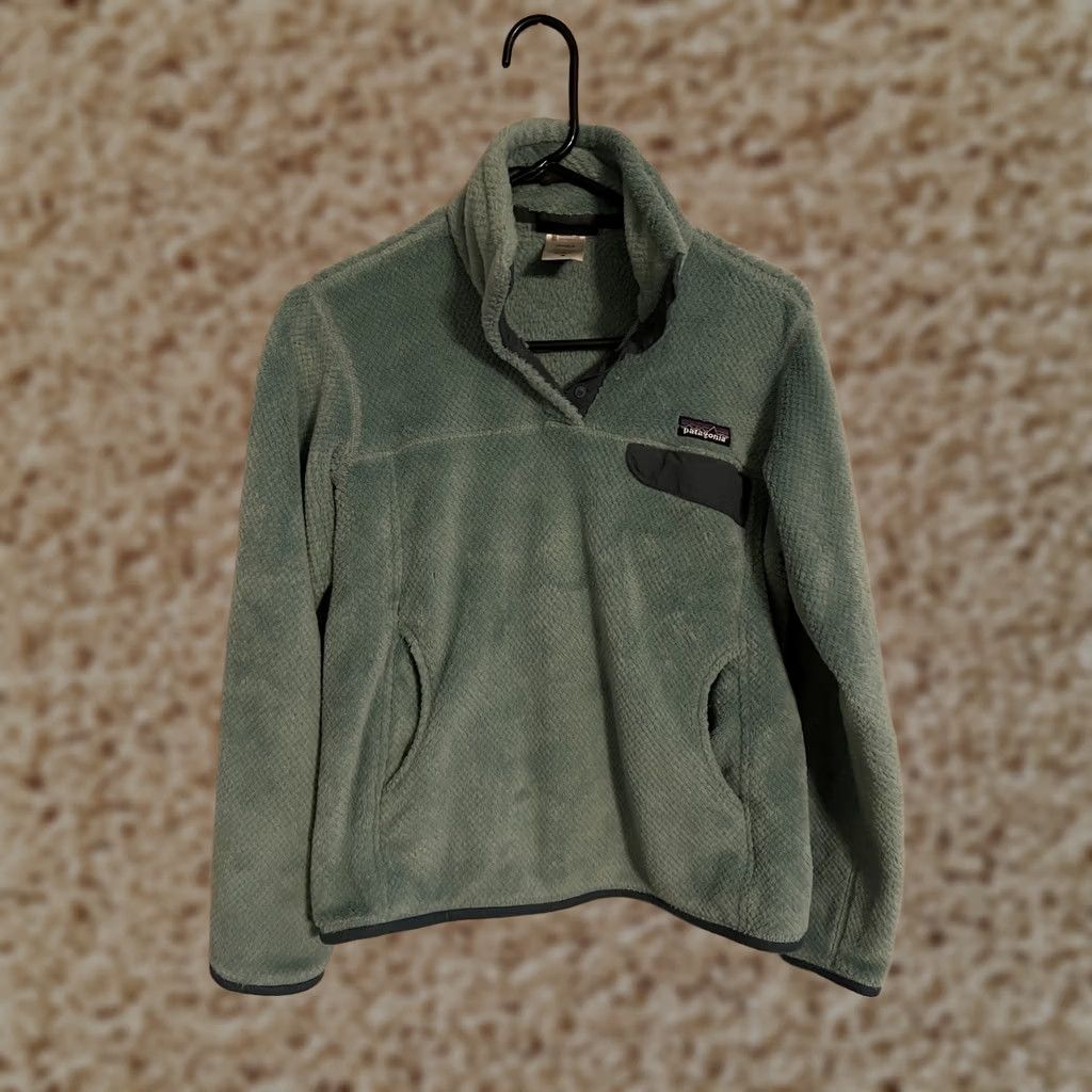 Patagonia Patagonia Fleece Jacket Aqua Womens M Re-Tool Snap-T 25441 Teddy Pullover Size M / US 6-8 / IT 42-44 - 1 Thumbnail