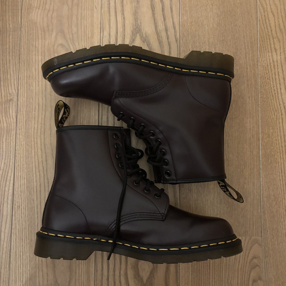 Dr. Martens Dr.Martens burgundy high leather boots Size US 9 / EU 42 - 7 Thumbnail