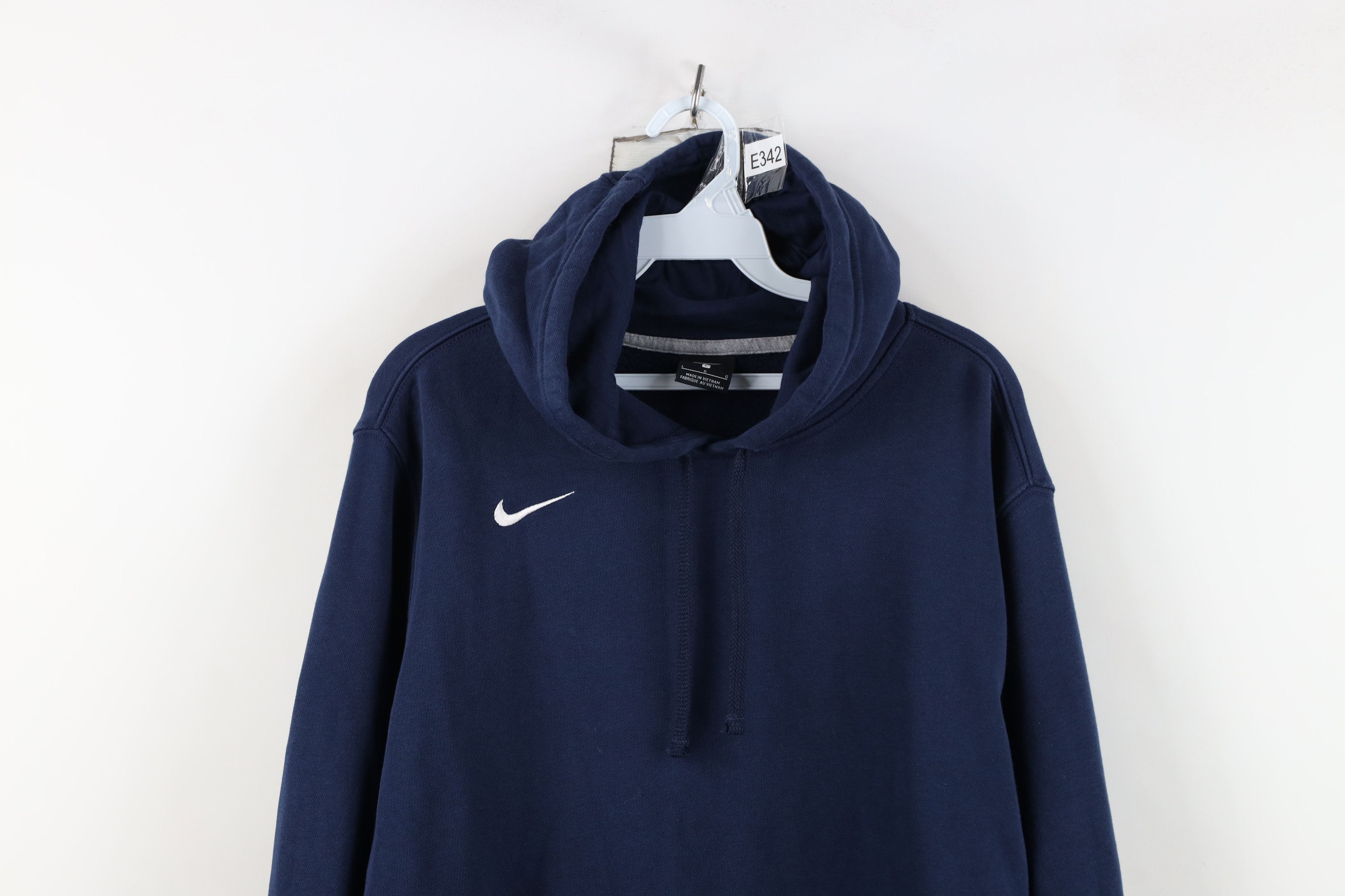 Nike Vintage Y2K Nike Scott Mini Swoosh Hoodie Sweatshirt Blue Size US L / EU 52-54 / 3 - 2 Thumbnail