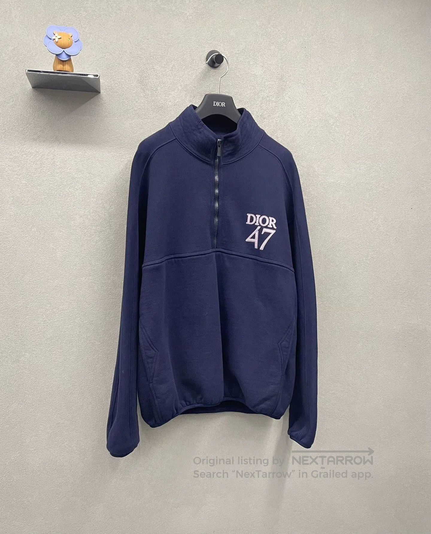 Dior Dior Navy Embroidered Sweatshirt. Size US L / EU 52-54 / 3 - 3 Thumbnail