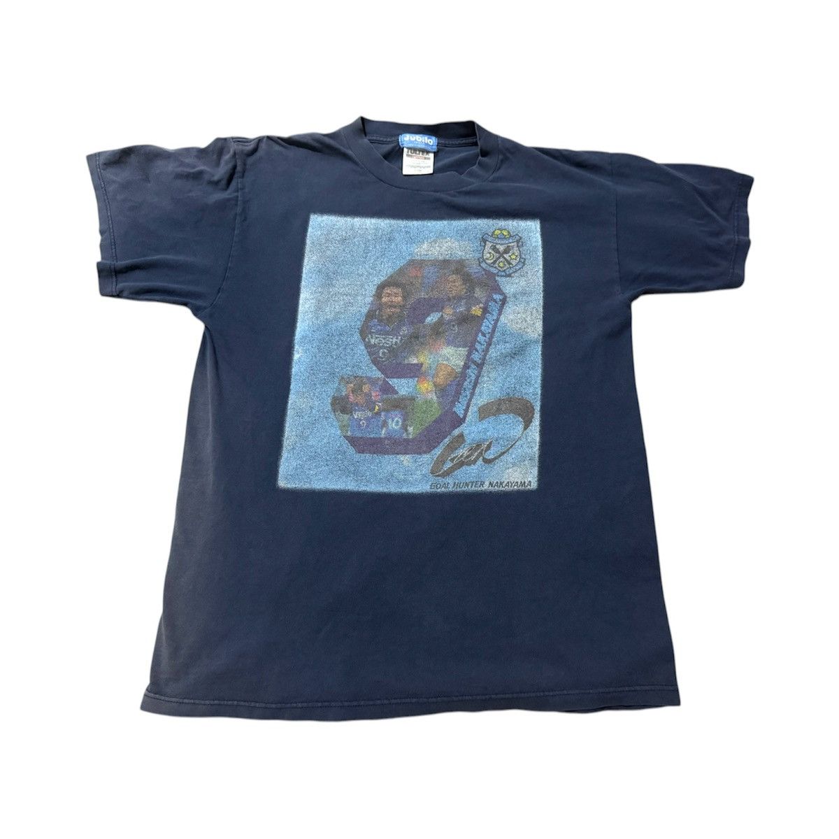 Other × Vintage Vintage 90s J. League Júbilo Iwata Masashi Nakayama T Shirt Size US L / EU 52-54 / 3 - 1 Thumbnail