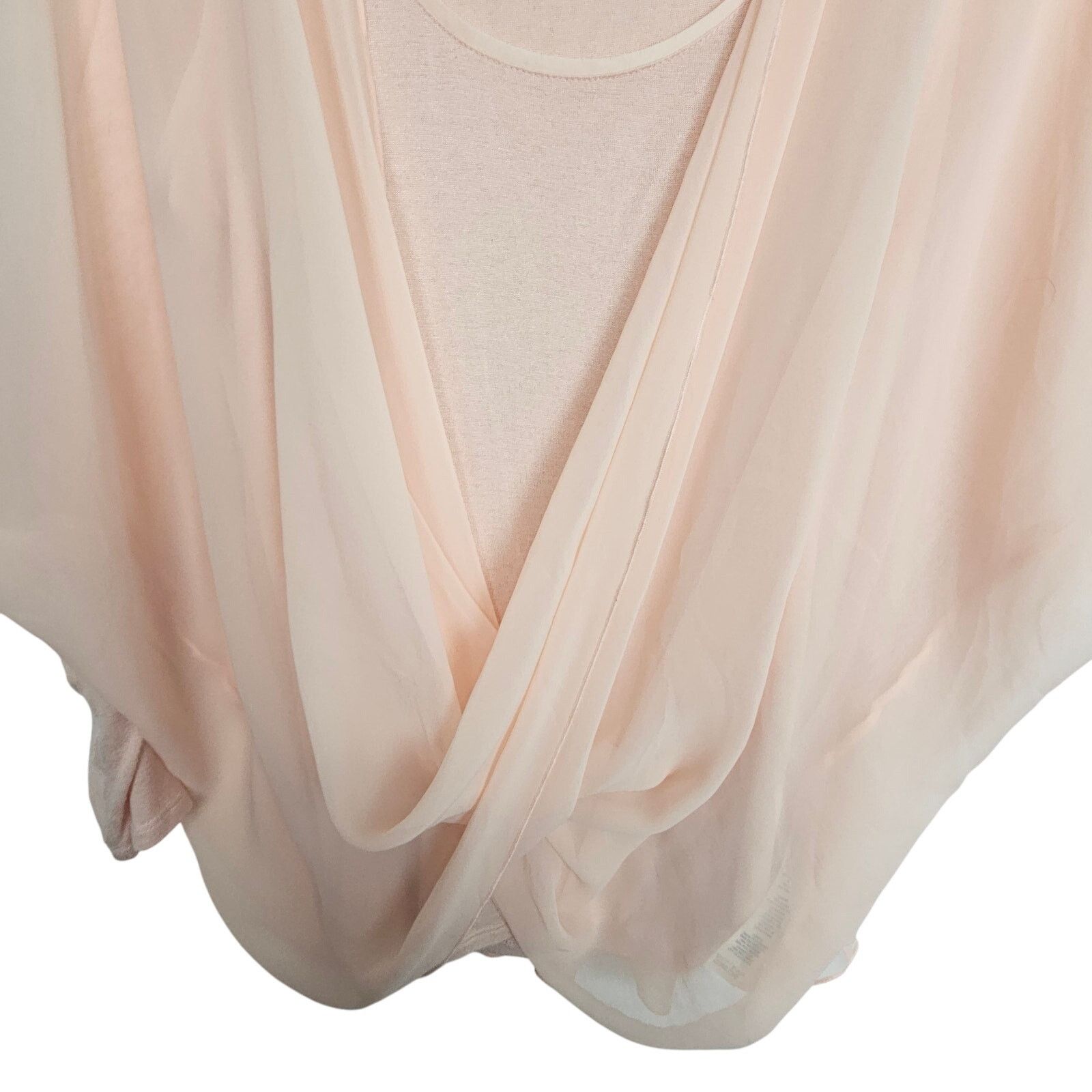 White House Black Market White House Black Market Womens Surplice Flowy Top S Peach Size S / US 4 / IT 40 - 3 Thumbnail