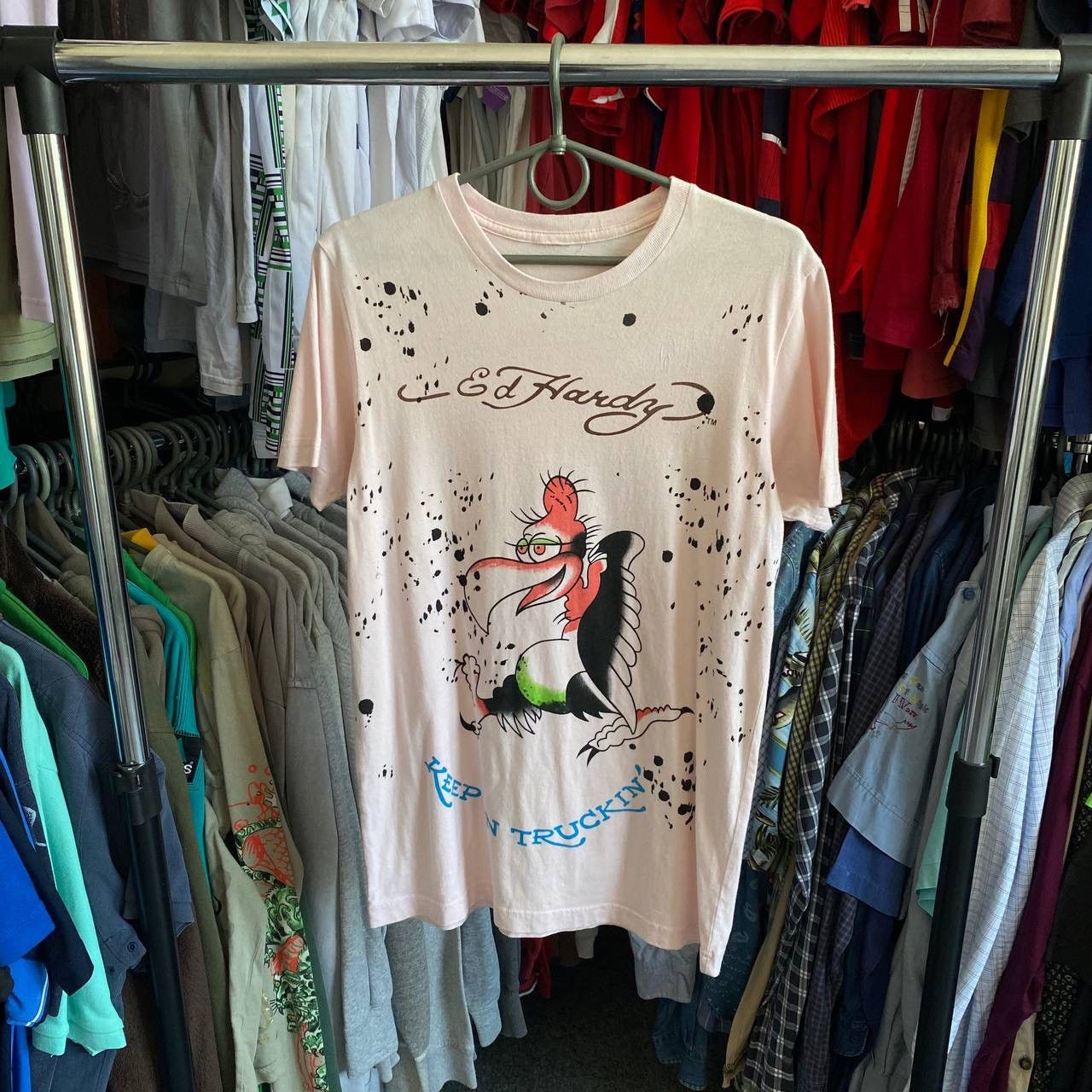Christian Audigier × Ed Hardy × Japanese Brand Vintage Ed Hardy by Christian Audigier Big Graphic Japan tee Size US M / EU 48-50 / 2 - 1 Thumbnail