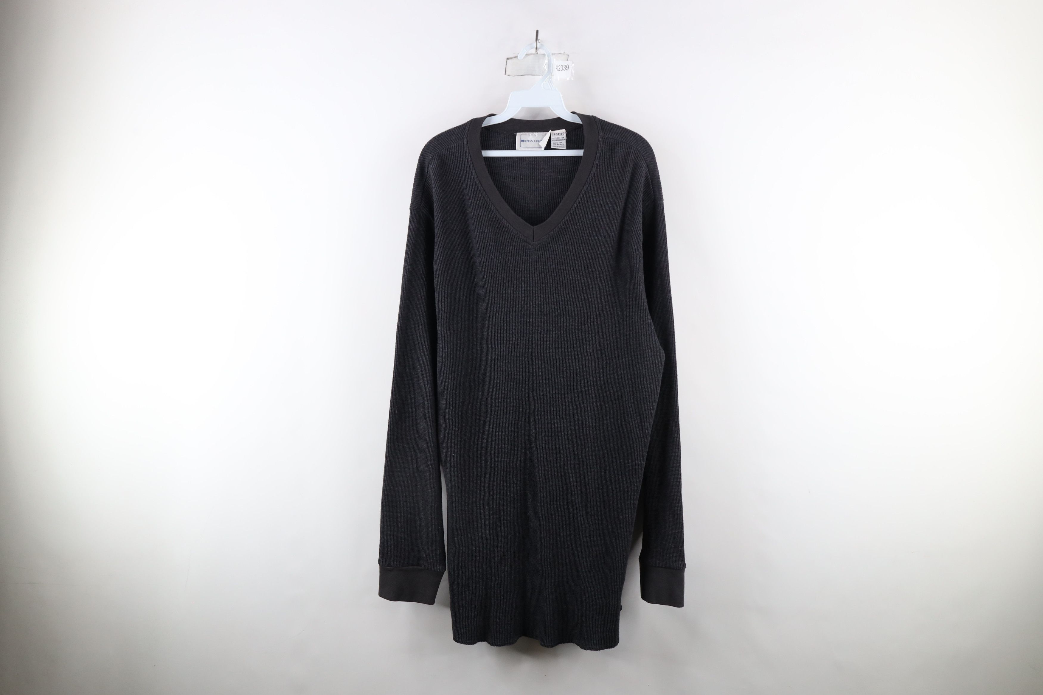 Vintage Vintage 90s Streetwear Waffle Knit Long Sleeve T-Shirt Size US XXL / EU 58 / 5 - 1 Thumbnail
