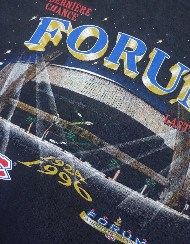 NHL × Vintage Vintage Montreal Canadian "Forum Last Call" 90s t- shirt Size US XL / EU 56 / 4 - 5 Thumbnail