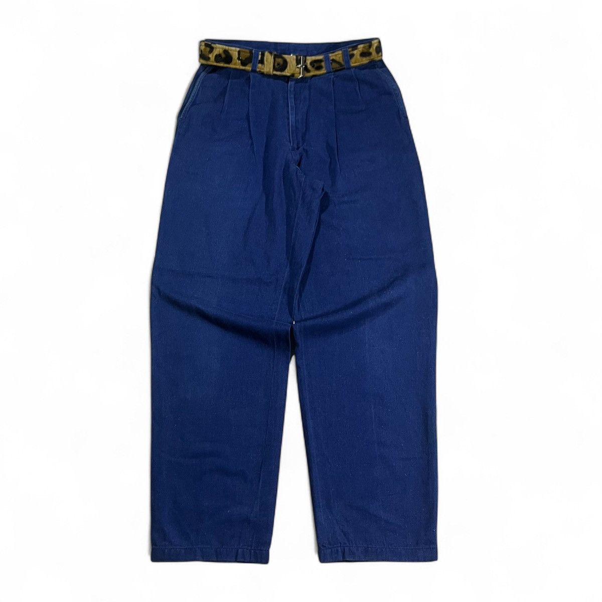 Issey Miyake Papas Maniere De Heming Plated Denim Pants Size US 29 - 1 Thumbnail