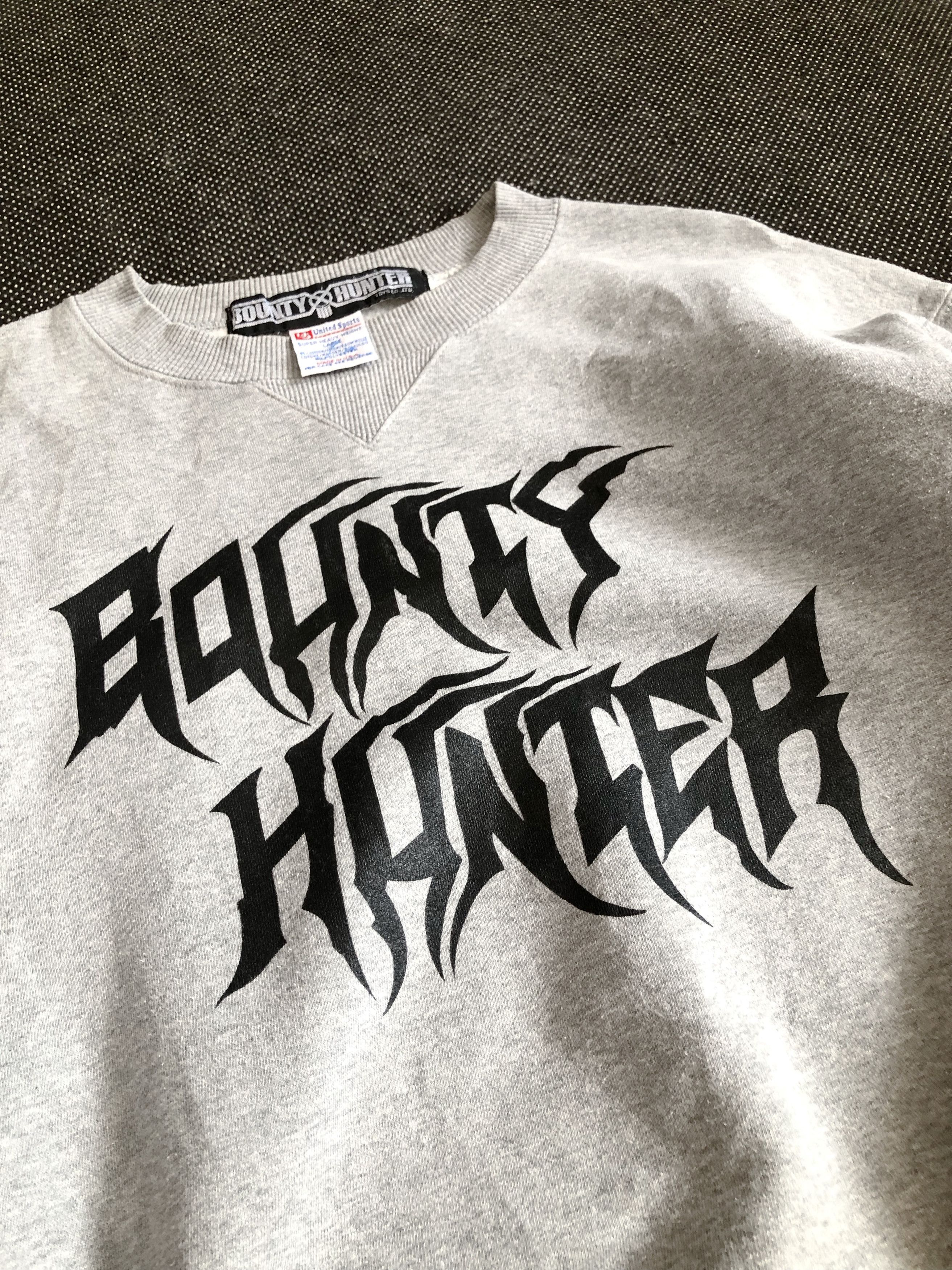 Bounty Hunter RARE🔥VINTAGE BOUNTY HUNTER GOTH METAL FONTS SWEATSHIRT Size US M / EU 48-50 / 2 - 4 Thumbnail
