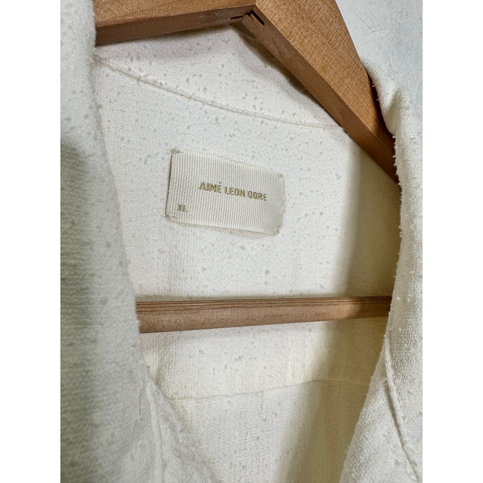 Aime Leon Dore Aimé Leon Dore Mechanic Shirt Cotton-Linen White Size XL Size US XL / EU 56 / 4 - 5 Thumbnail