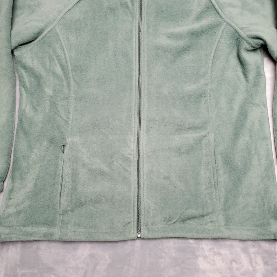 Vintage VINTAGE Harriton Jacket Womens XL Green Full Zip Fleece 100% Polyester Soft Warm Comfort Size XL / US 12-14 / IT 48-50 - 2 Thumbnail